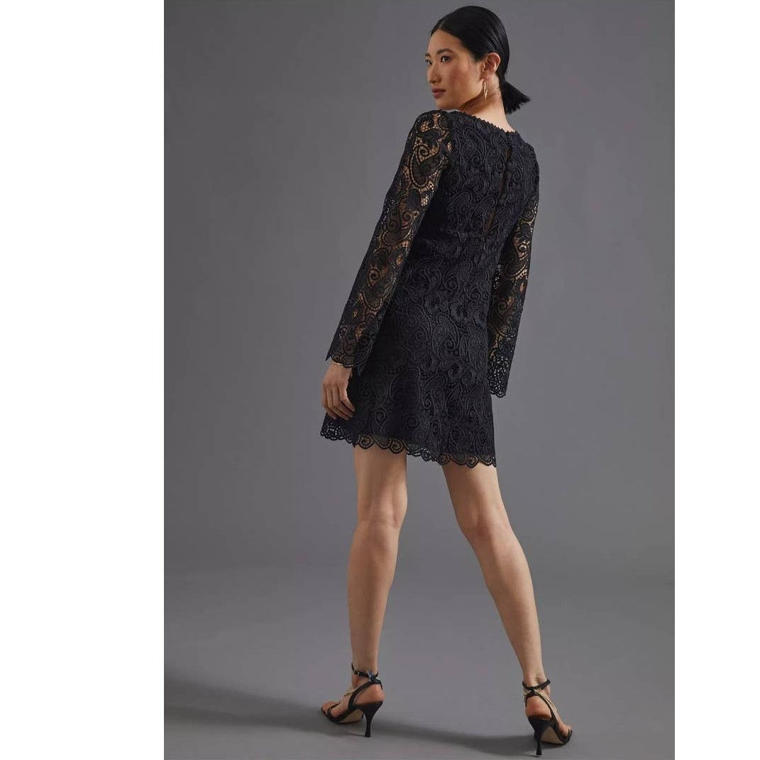 Anthropologie New Anthropologie Maeve Embroidered Lace Mini Dress $180 Size M / US 6-8 / IT 42-44 - 4 Thumbnail