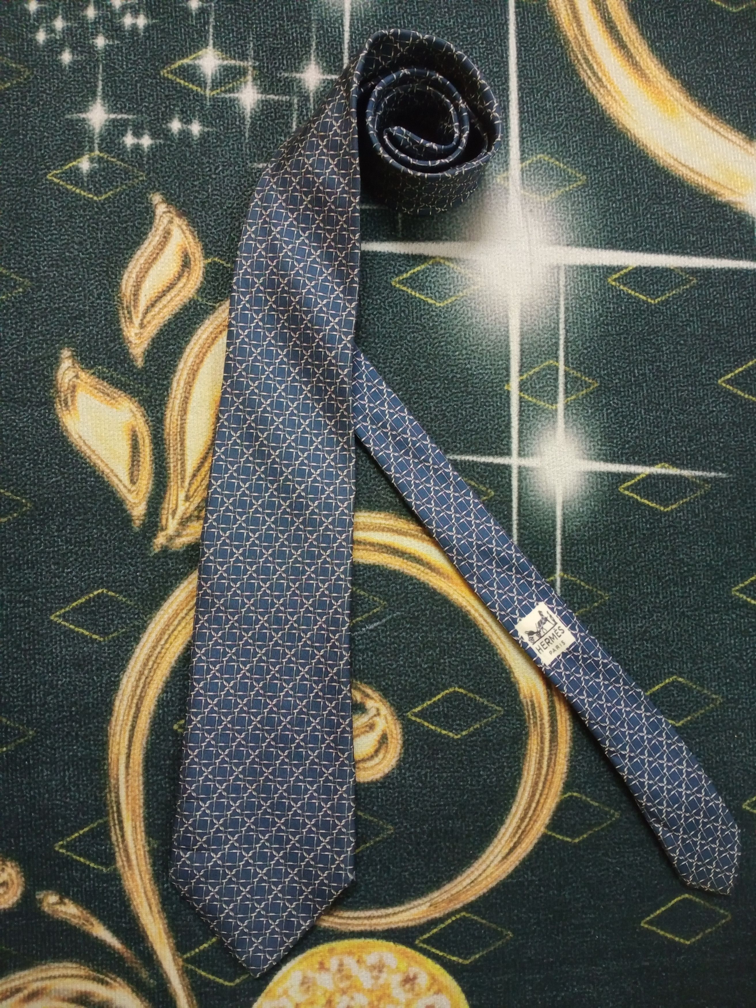 Hermes Hermes Silk Neck Tie Size 38 - 1 Thumbnail