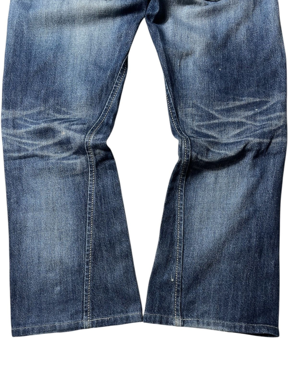 Edwin Edwin Blue Trip Destroyed Lgb Style Distressed Flared Pants Size US 32 / EU 48 - 5 Thumbnail