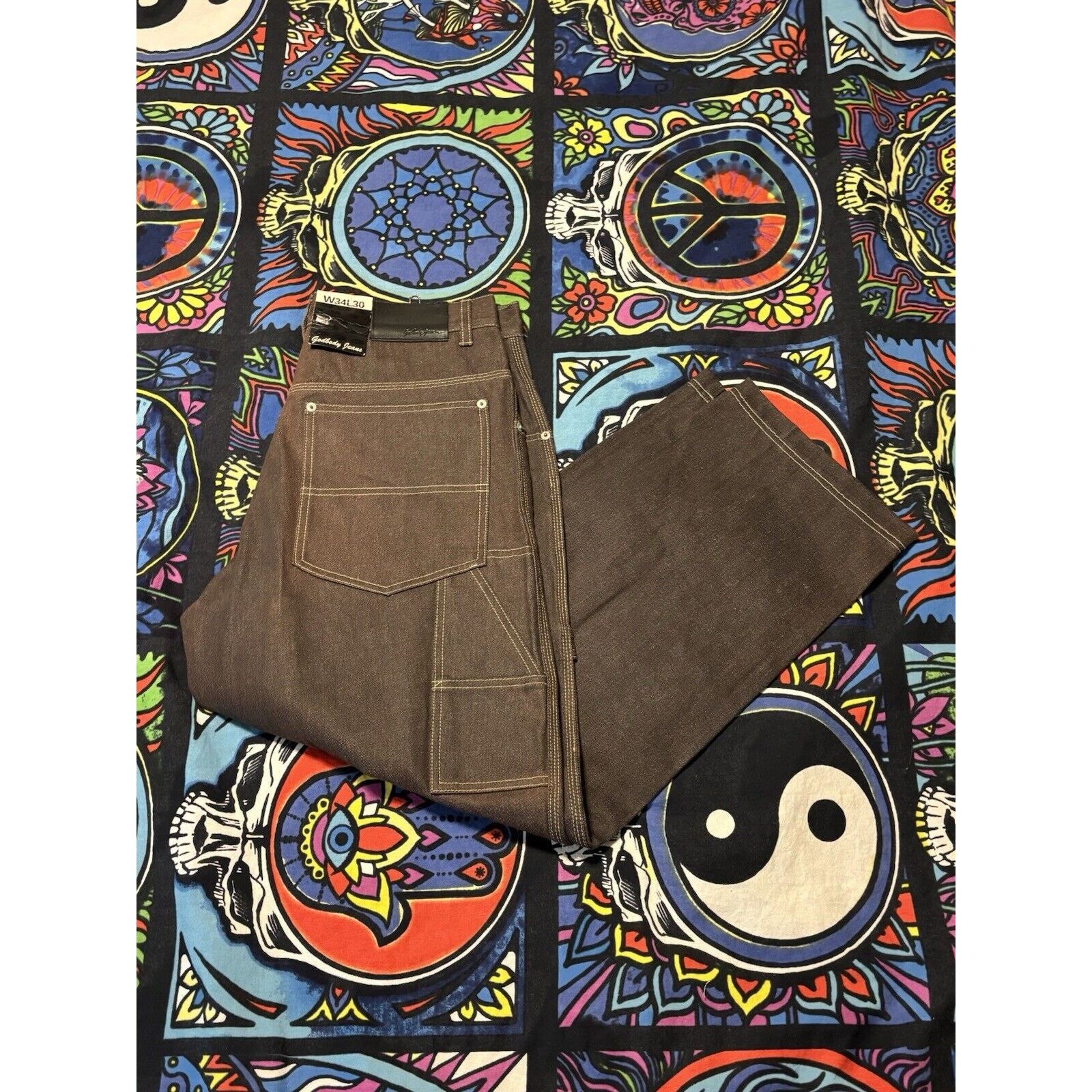 Other Godbody Jeans 34W 30L faded y2k nwt pants baggy 2000s style Size US 34 / EU 50 - 1 Thumbnail