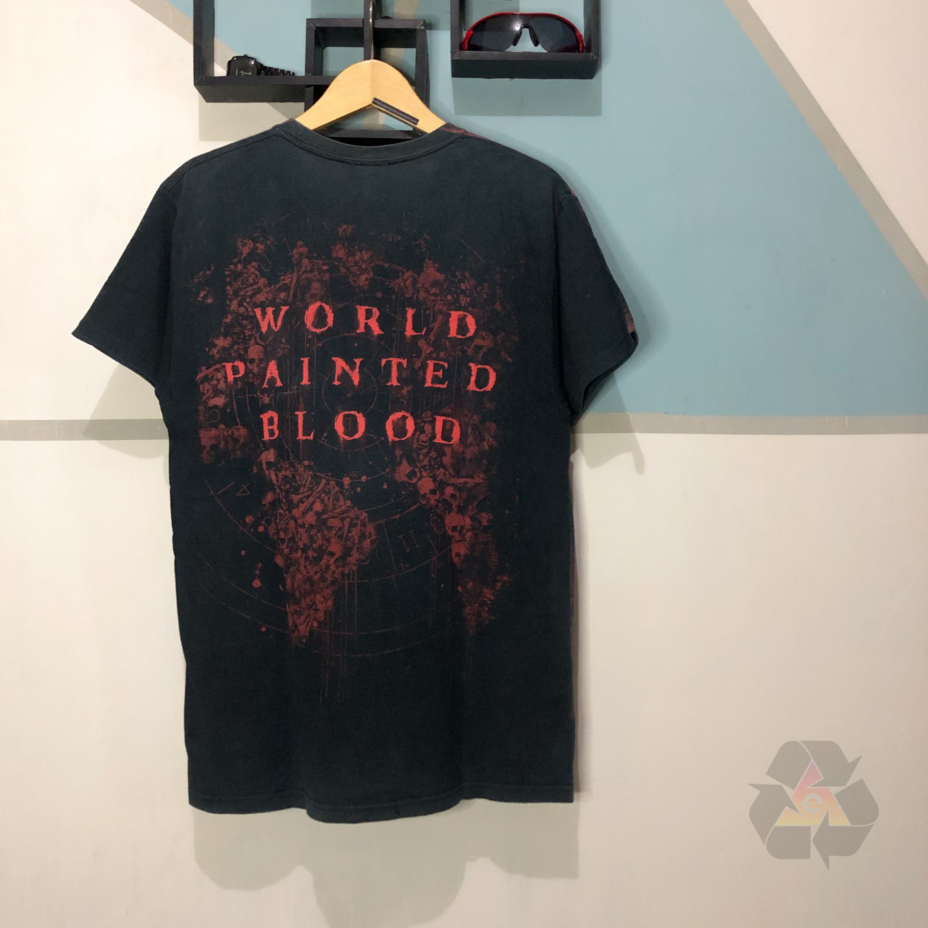 Band Tees RARE Vintage Slayer World Painted Blood Full Print AOP Size US M / EU 48-50 / 2 - 9 Thumbnail