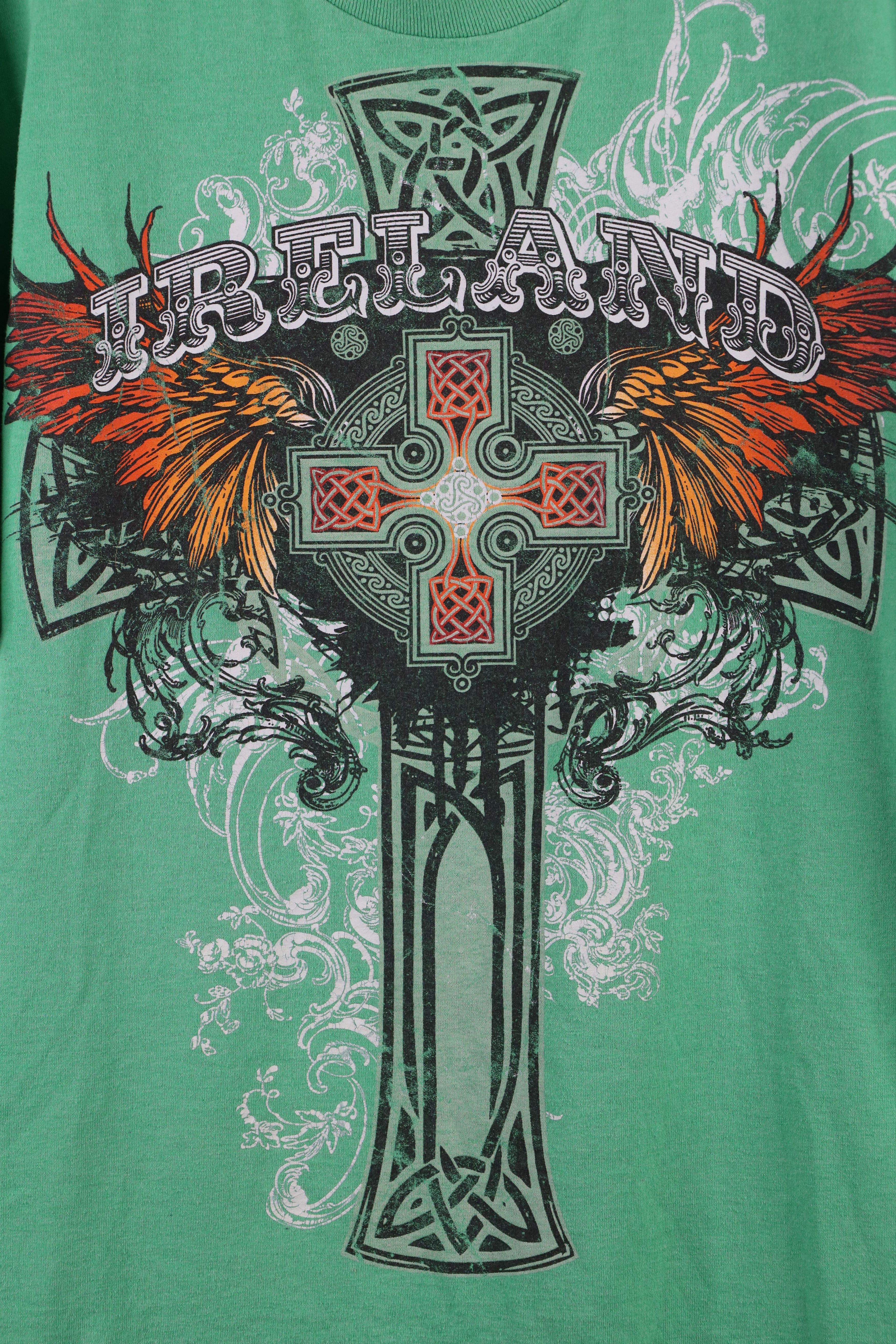 Vintage Vintage Y2K Streetwear Gaelic Cross UFC MMA Fighting T-Shirt Size US XL / EU 56 / 4 - 4 Thumbnail