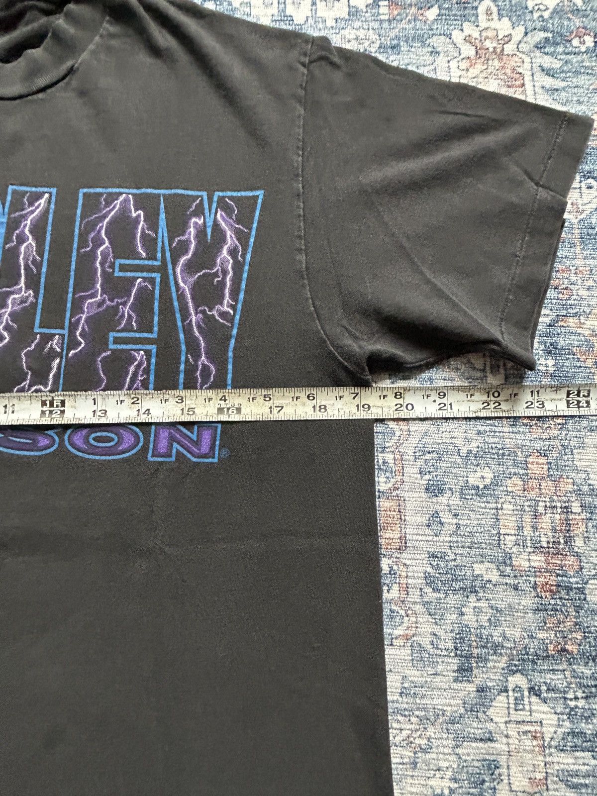 Harley Davidson Vintage 90s Harley Davidson Lightning Graphic Tee Size US M / EU 48-50 / 2 - 9 Thumbnail