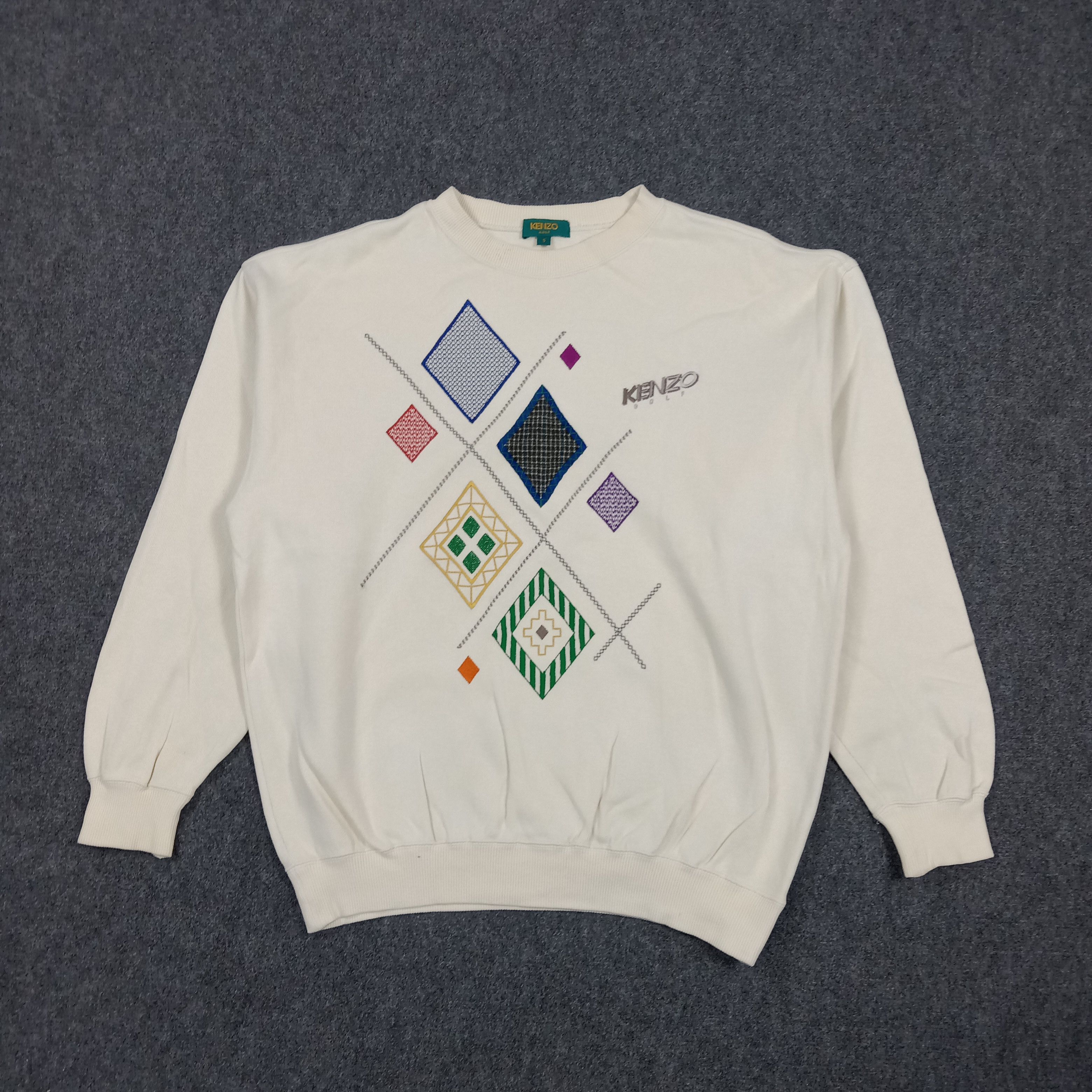 Kenzo 90's Kenzo Golf Embroidered Sweatshirt C293N3 Size US L / EU 52-54 / 3 - 1 Thumbnail