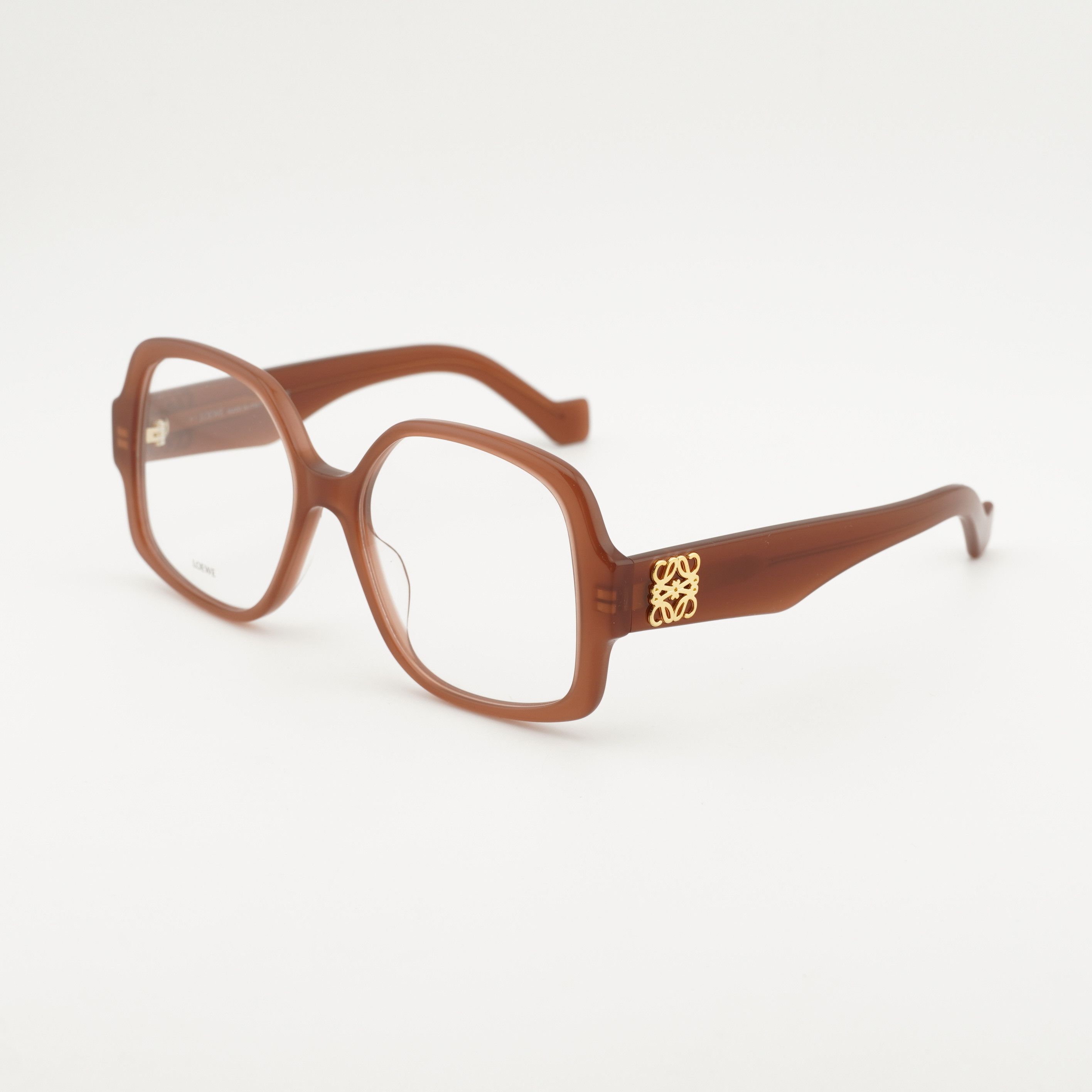 Loewe Loewe LW50051I 066 Eyeglasses Shiny Red 54mm Square Frame Size ONE SIZE - 1 Thumbnail