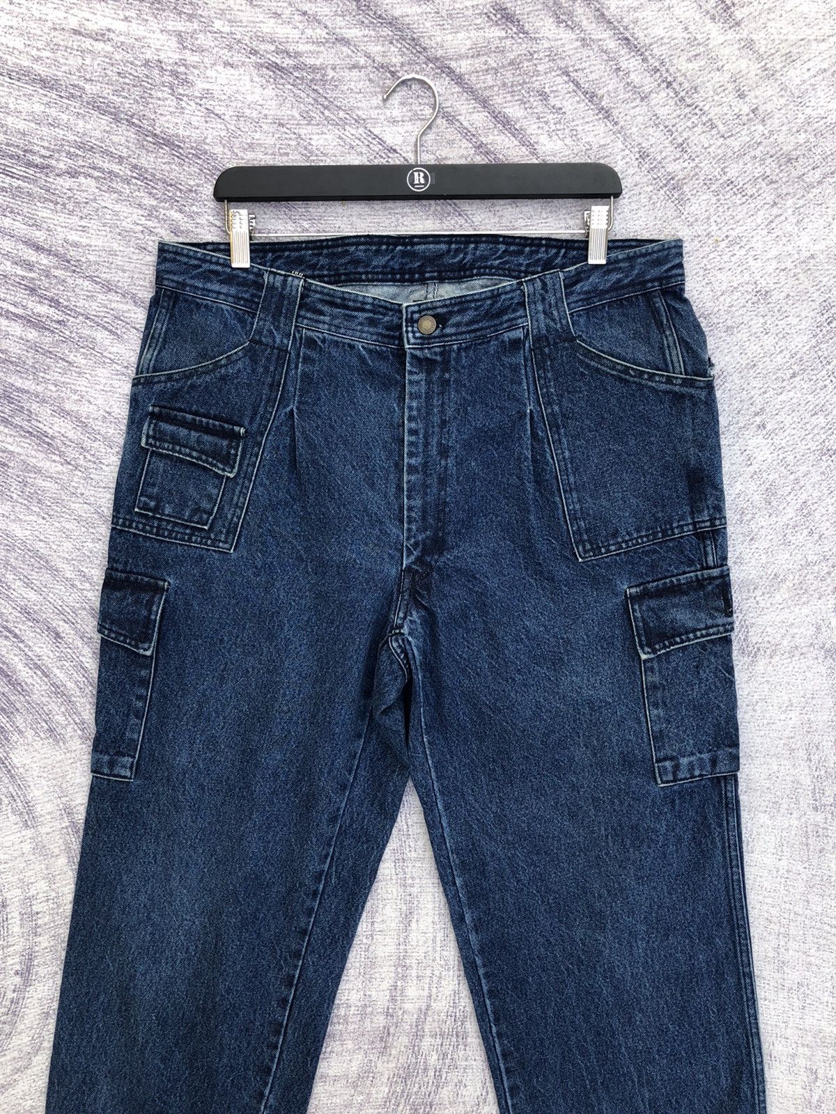 Japanese Brand × Jean 🔴Jeans Cargo Pants 7 Pocket Big Size W36 Size US 36 / EU 52 - 2 Thumbnail