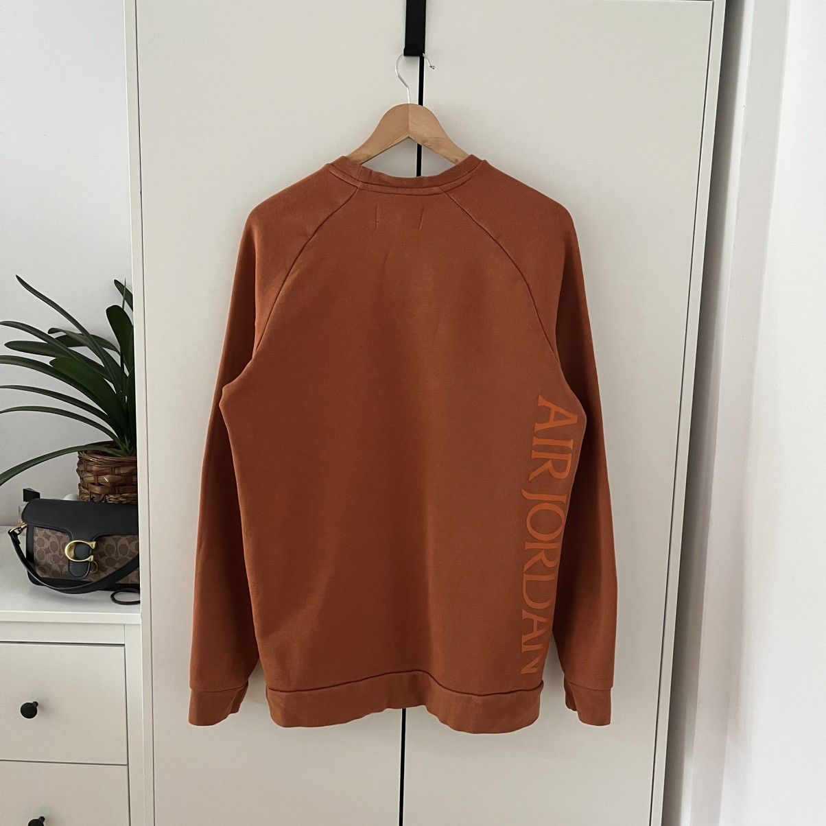 Nike Nike Air Jordan Big Central Logo Orange Sweatshirt Jumper Size US M / EU 48-50 / 2 - 9 Thumbnail