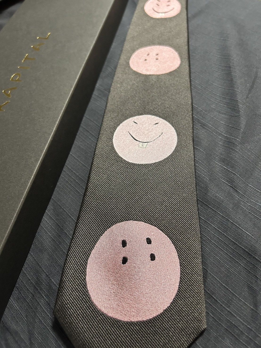 Kapital Kountry Kapital Silk Twill JAP smile Tie | Grailed