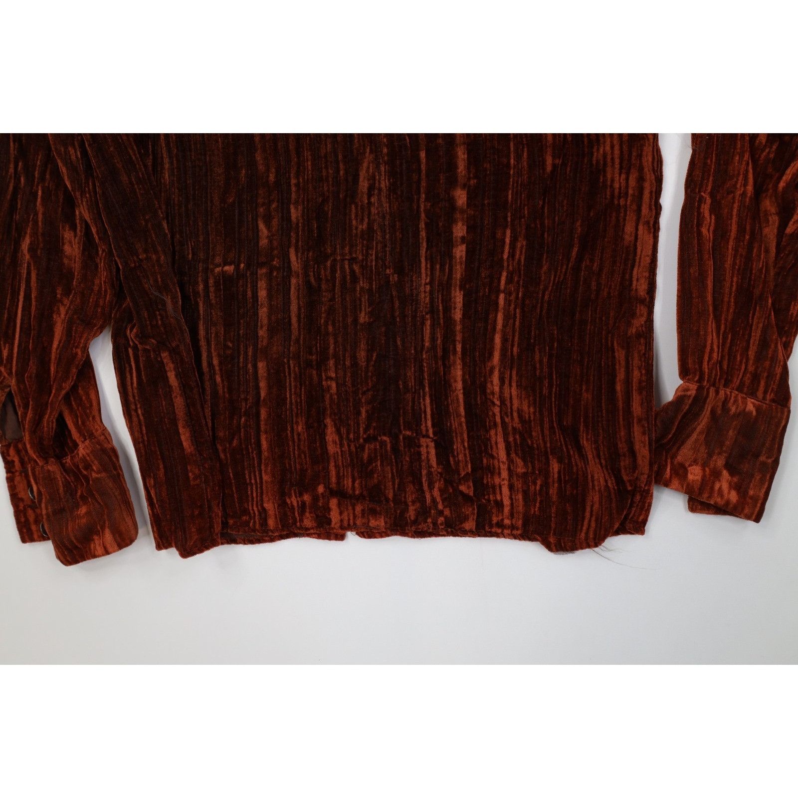 Vintage Vintage 90s Streetwear Velour Velvet Button Shirt Pants Size US L / EU 52-54 / 3 - 12 Thumbnail