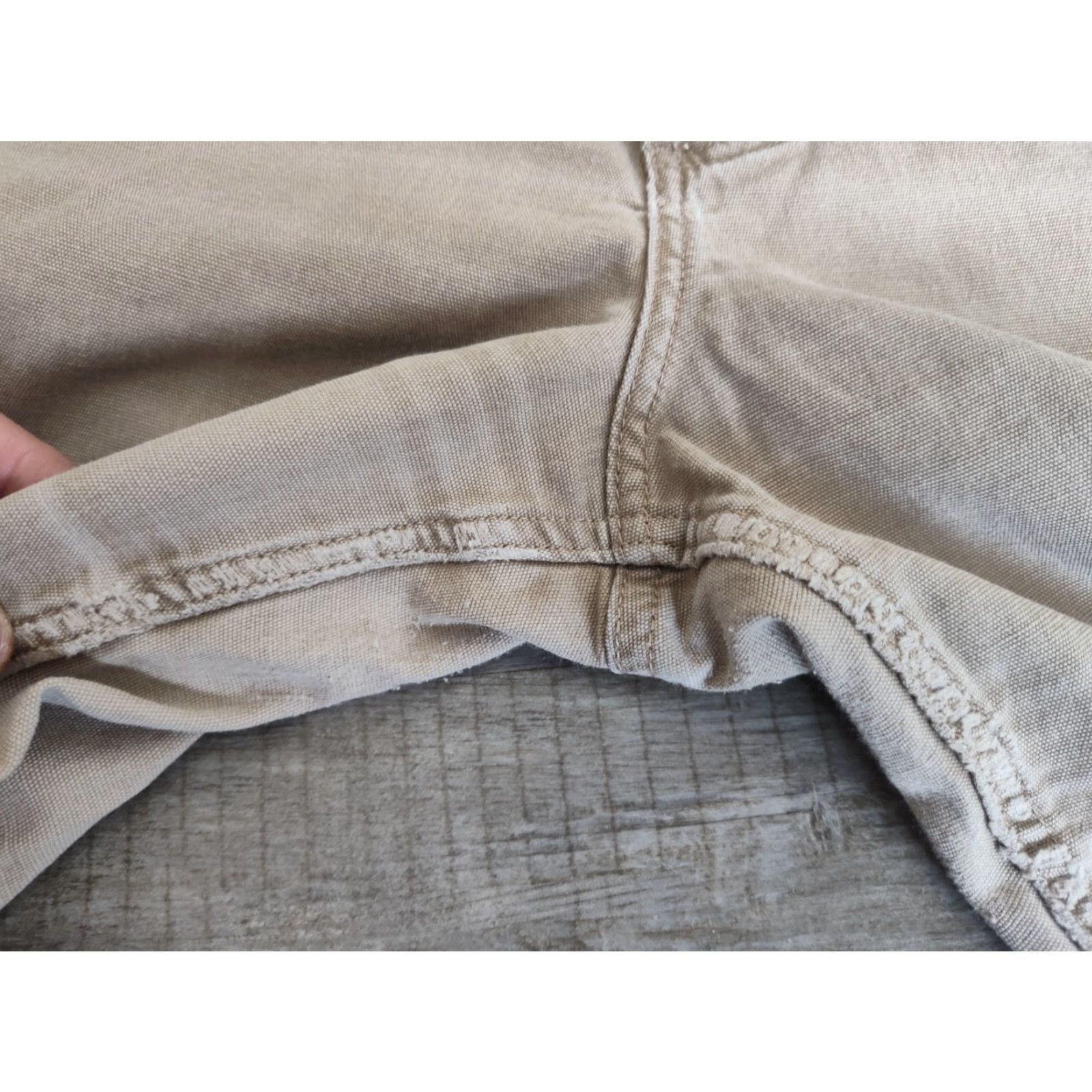 Carhartt Carhartt FR Relaxed Fit Canvas Carpenter Womens Pants Khaki Straight 18 Size 40" / US 18 - 5 Thumbnail