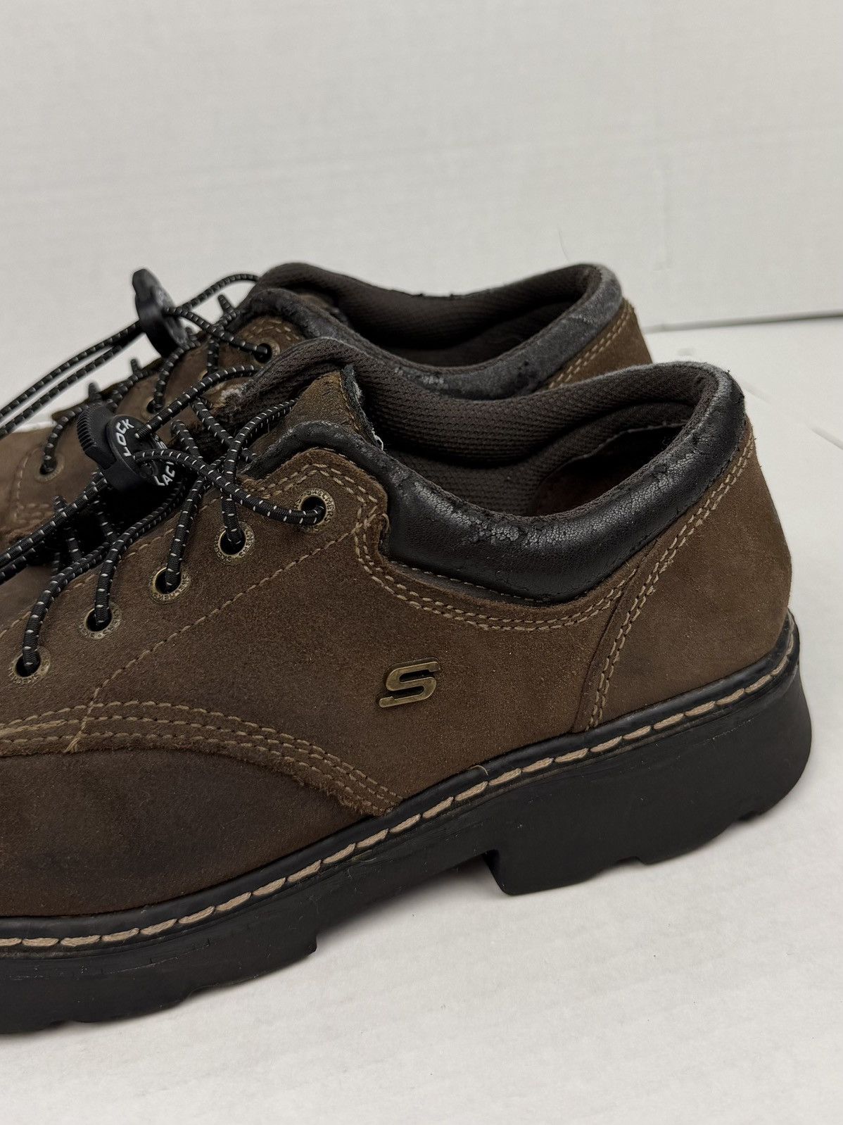 SKECHERS Skechers Parties Mate Shoes Suede Oxford 90s Y2K Chunky Lace Size US 10 / IT 40 - 14 Thumbnail