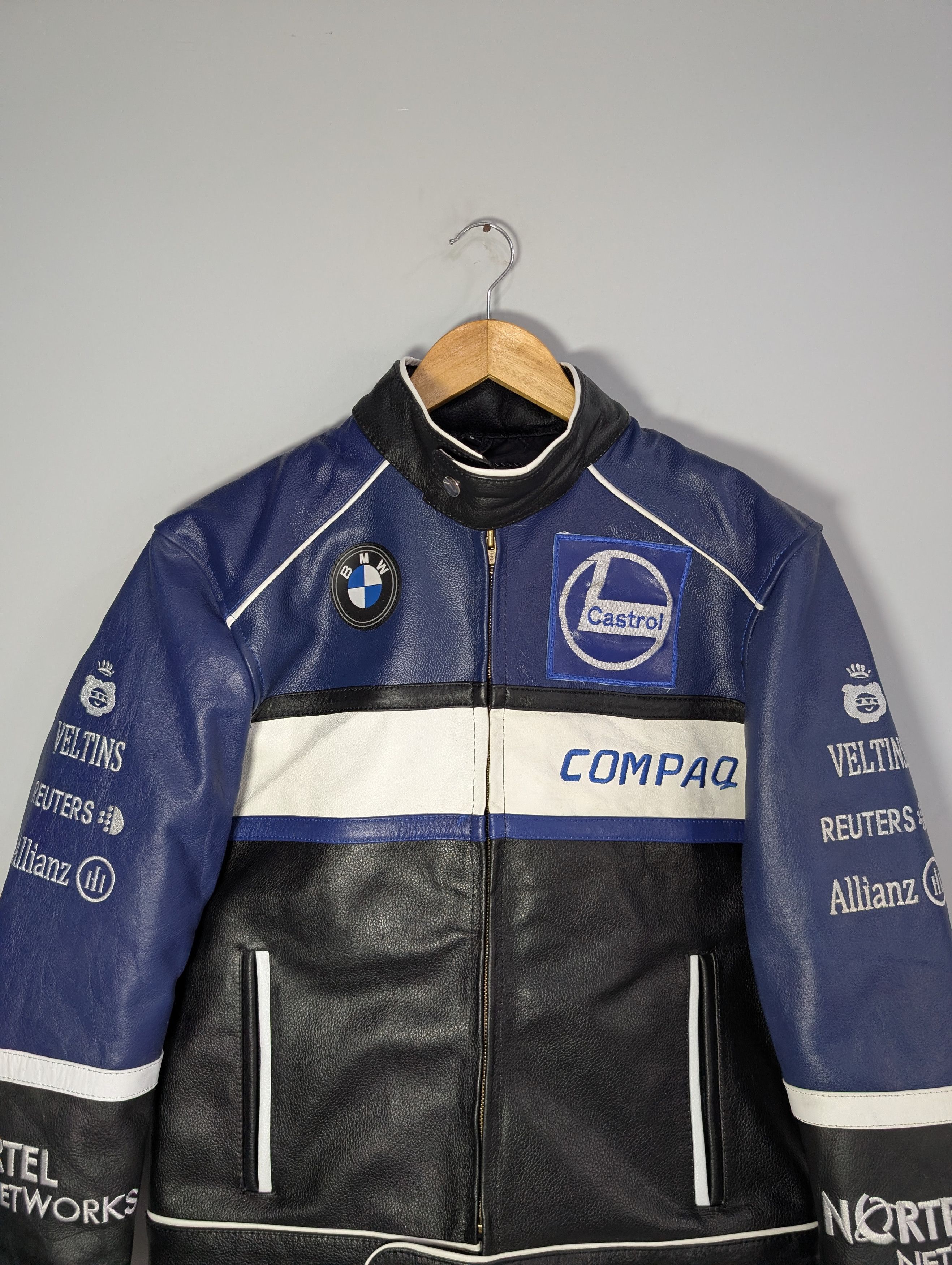 Vintage 🔥BMW🔥 Vintage Racing Leather Jacket Rare Size M / US 6-8 / IT 42-44 - 3 Thumbnail