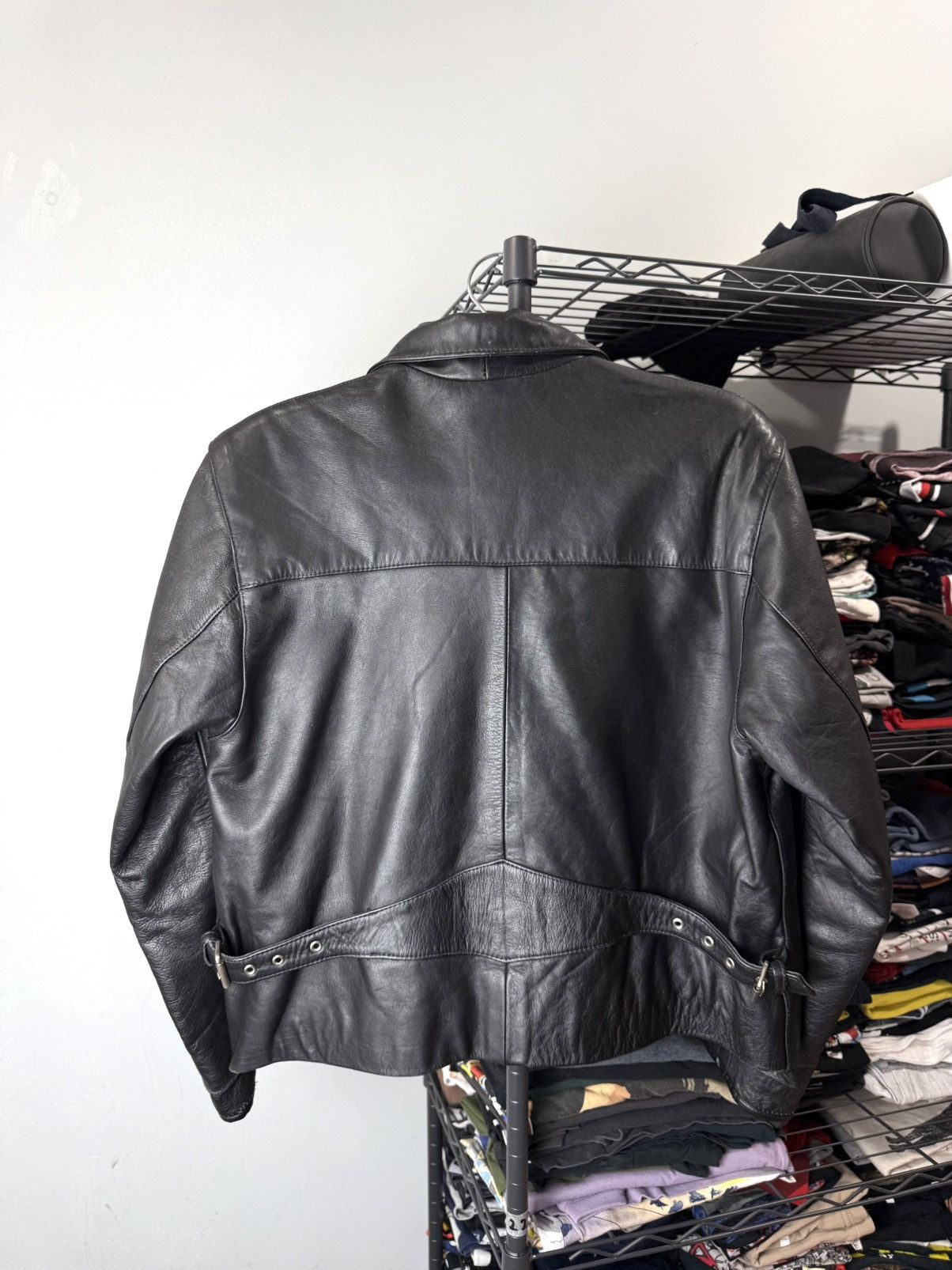 Vintage 1990’s Vintage Bomb Boogie Archive Leather Jacket Stussy Size US M / EU 48-50 / 2 - 2 Thumbnail
