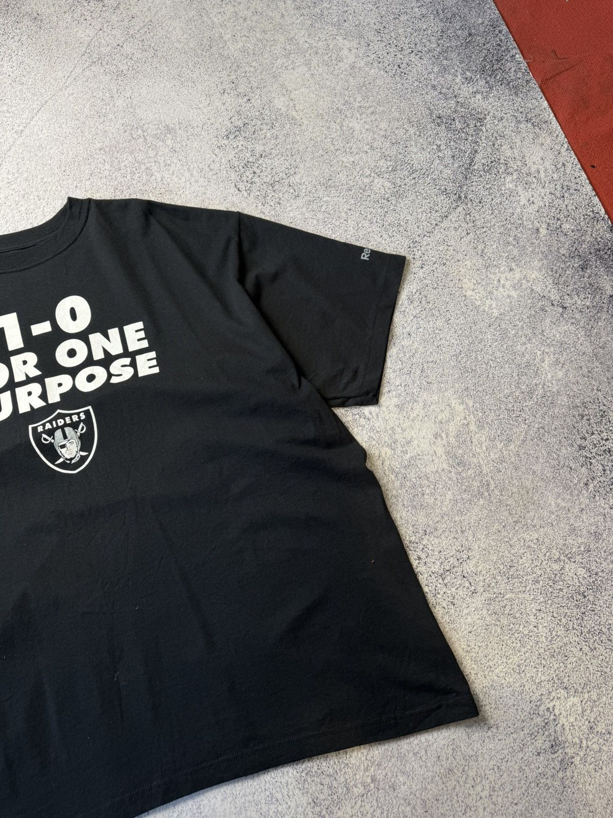 NFL Vintage Reebok Raiders T shirt 1:0 For One Purpose Size US XL / EU 56 / 4 - 7 Thumbnail