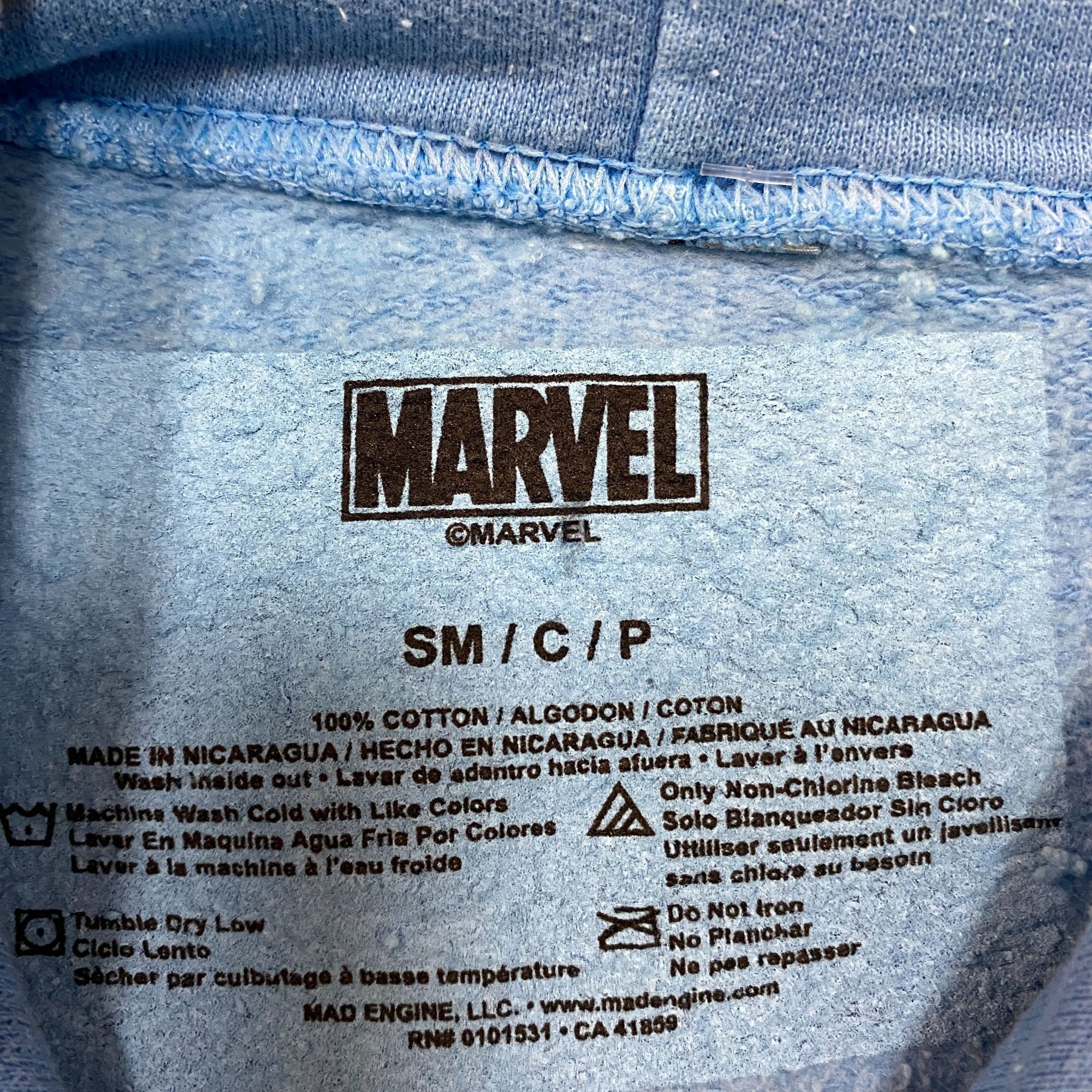 Marvel Comics Marvel's Spiderman With Great Power flower hoodie size SM Size S / US 4 / IT 40 - 5 Thumbnail