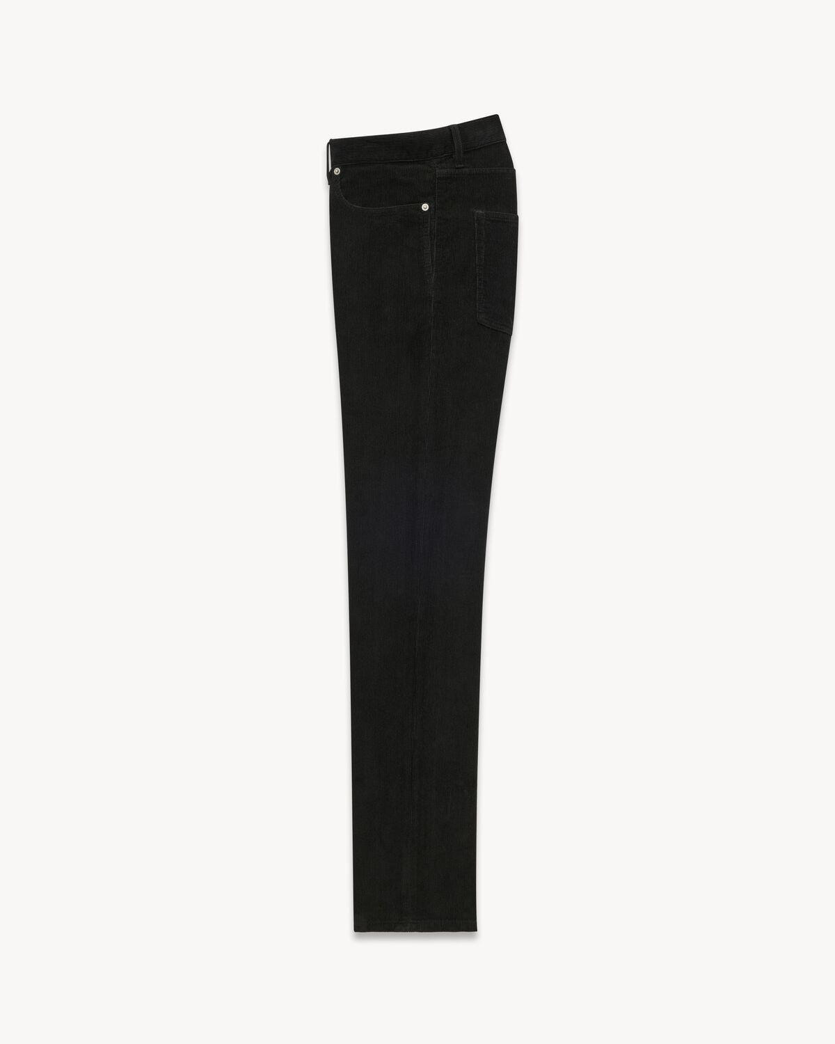 Saint Laurent Paris oc11z0126 800332 Slim Pants in Corduroy in Deep Faded Black Size US 33 - 2 Thumbnail
