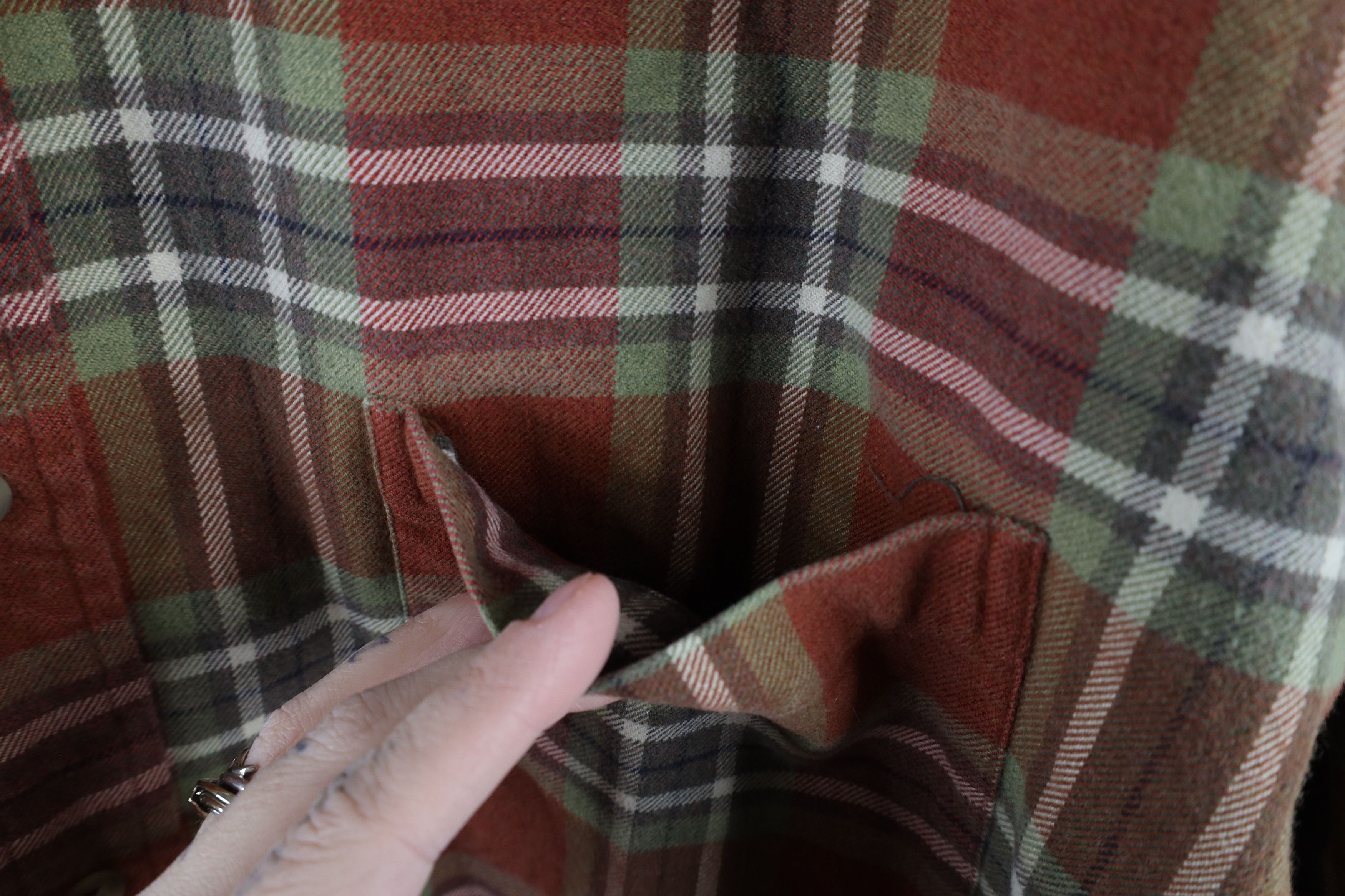 Lands' End × Vintage Vintage 90s Lands End Flannel Button Down Shirt Plaid Size US XXL / EU 58 / 5 - 7 Thumbnail
