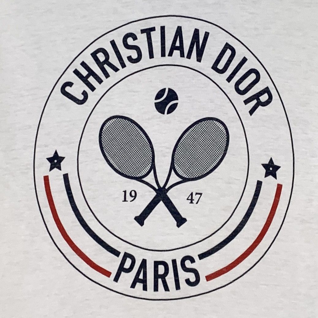 Dior Dior Tennis Racket Letter Printed Short Sleeve T-Shirt K26WX Size M / US 6-8 / IT 42-44 - 4 Thumbnail