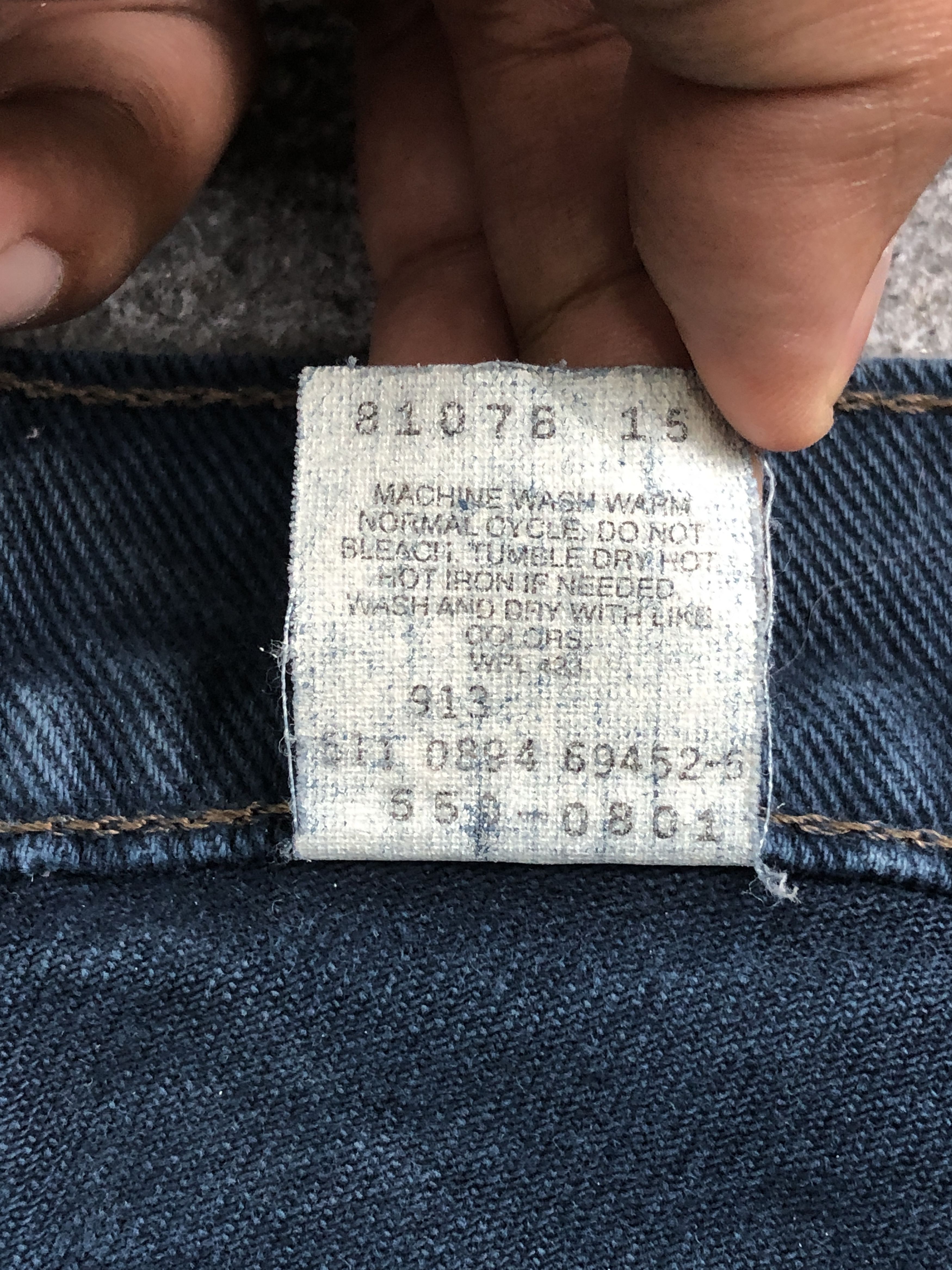 Levi's Vintage 90s Levis 550 Dark Blue Jeans DP2536 Size US 32 / EU 48 - 7 Thumbnail