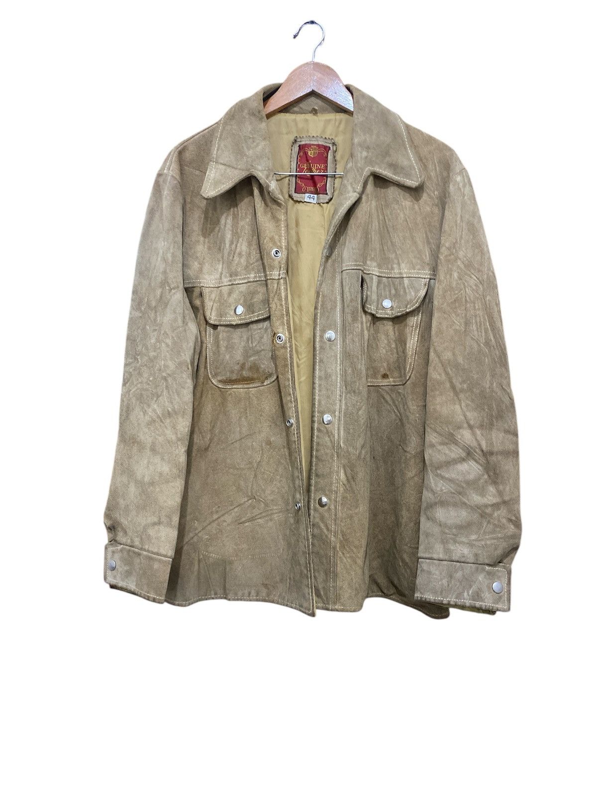 Cowboy Equipment Vintage Genuine Leather Suede Jacket Size US M / EU 48-50 / 2 - 3 Thumbnail