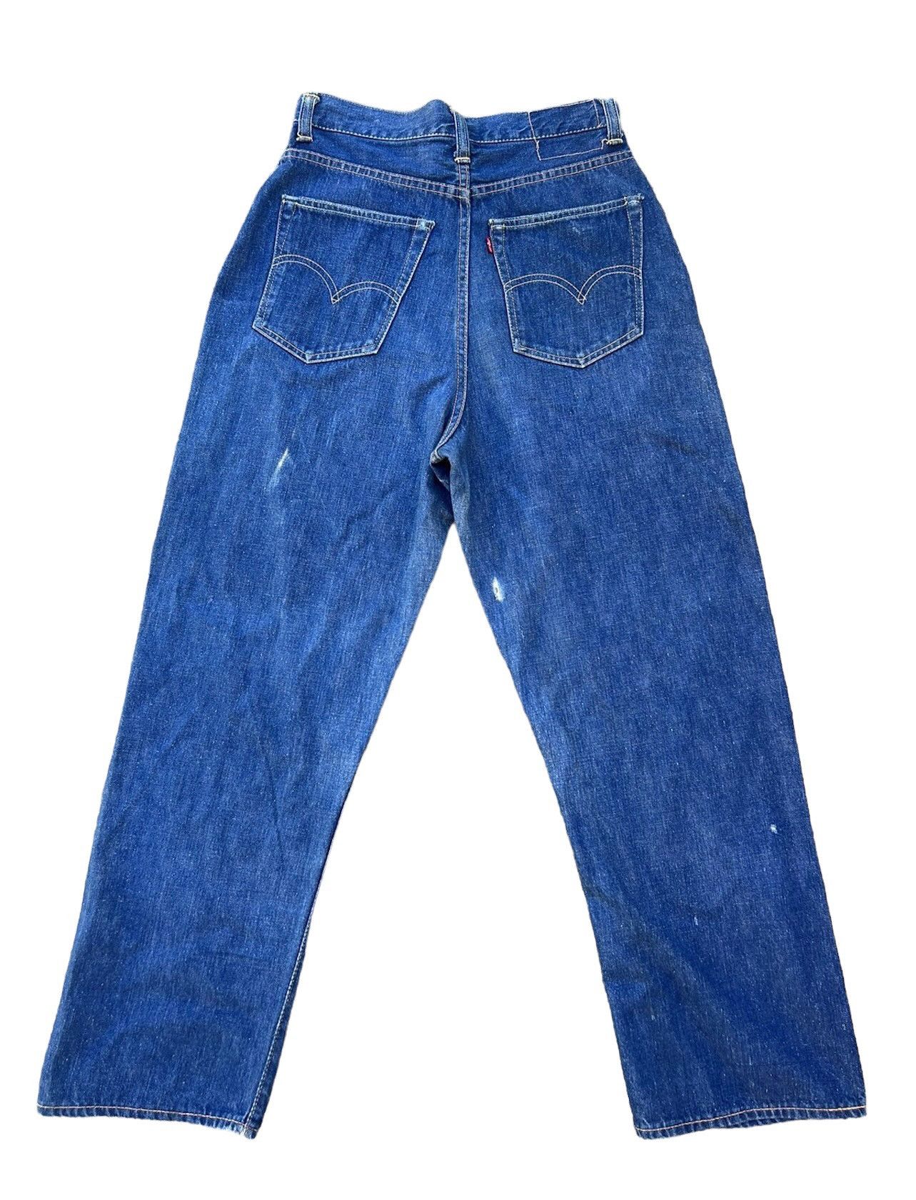 Levi's RARE! Vintage 50s Levi’s Hidden Rivets Denim Selvedge Jeans Size 28" / US 6 / IT 42 - 21 Thumbnail