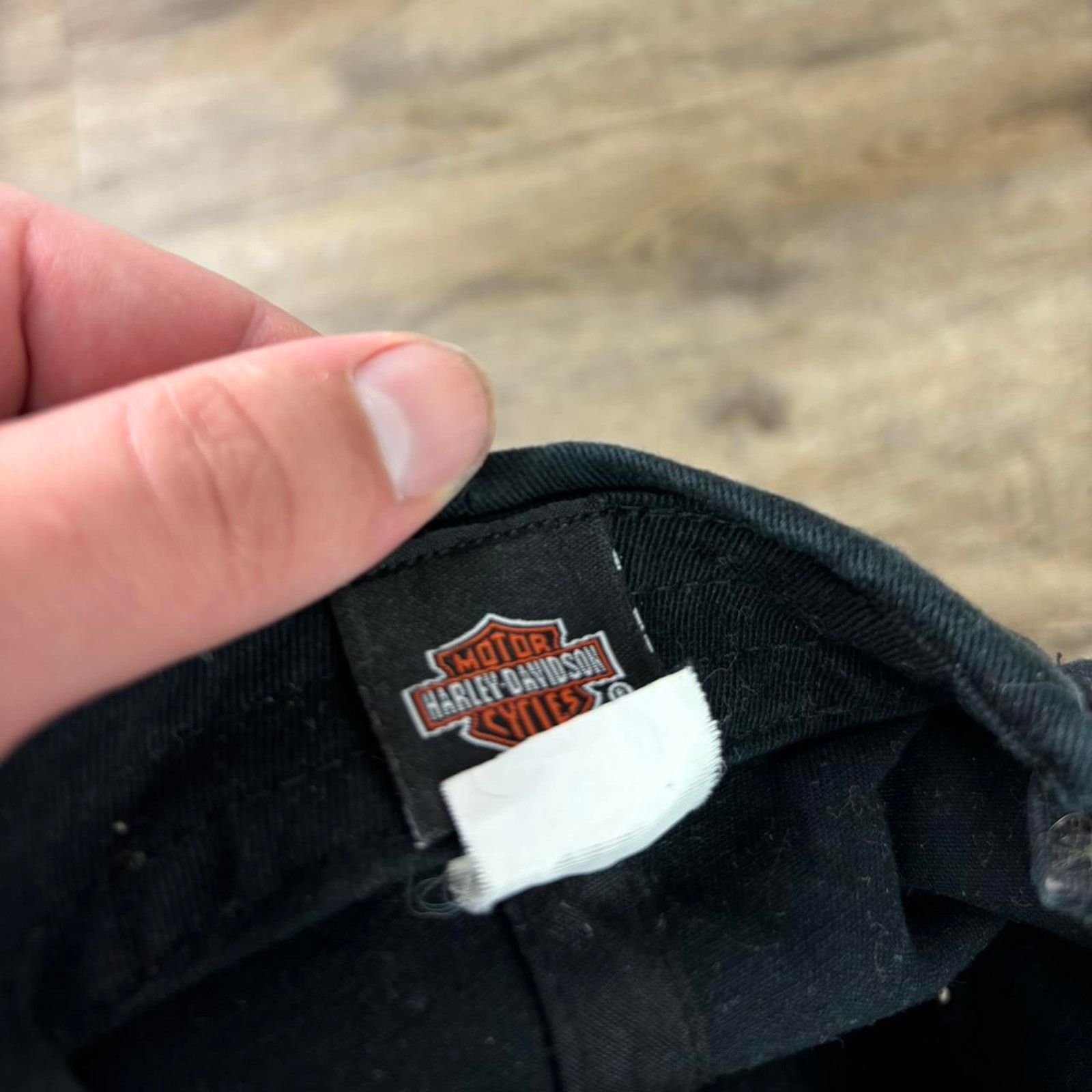 Harley Davidson × Vintage 90s Harley Davidson Embroidered Hat Bikercore Motorcycle Size ONE SIZE - 4 Thumbnail