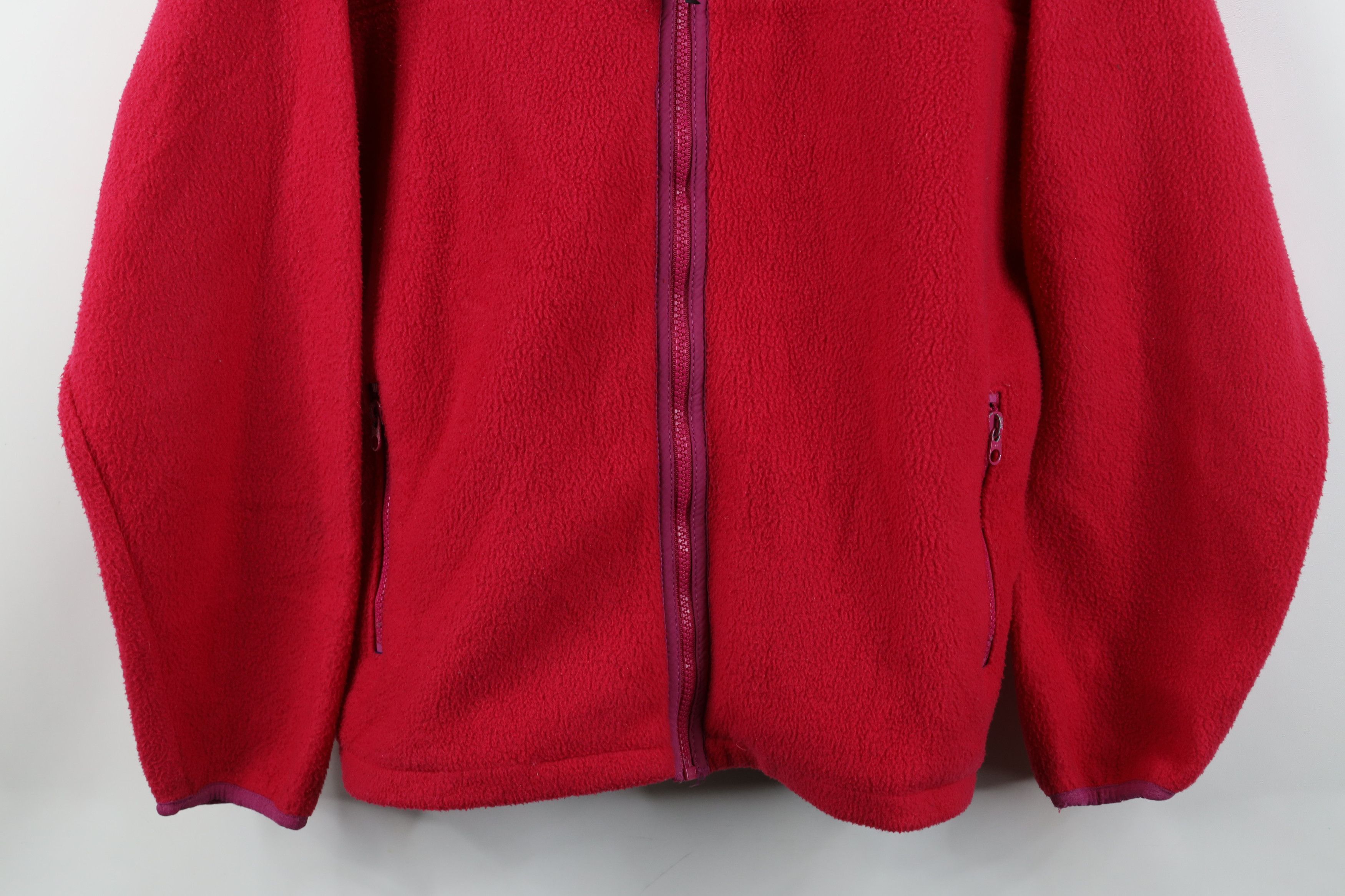 L.L. Bean Vintage 90s LL Bean Script Fleece Full Zip Jacket USA Pink Size M / US 6-8 / IT 42-44 - 3 Thumbnail