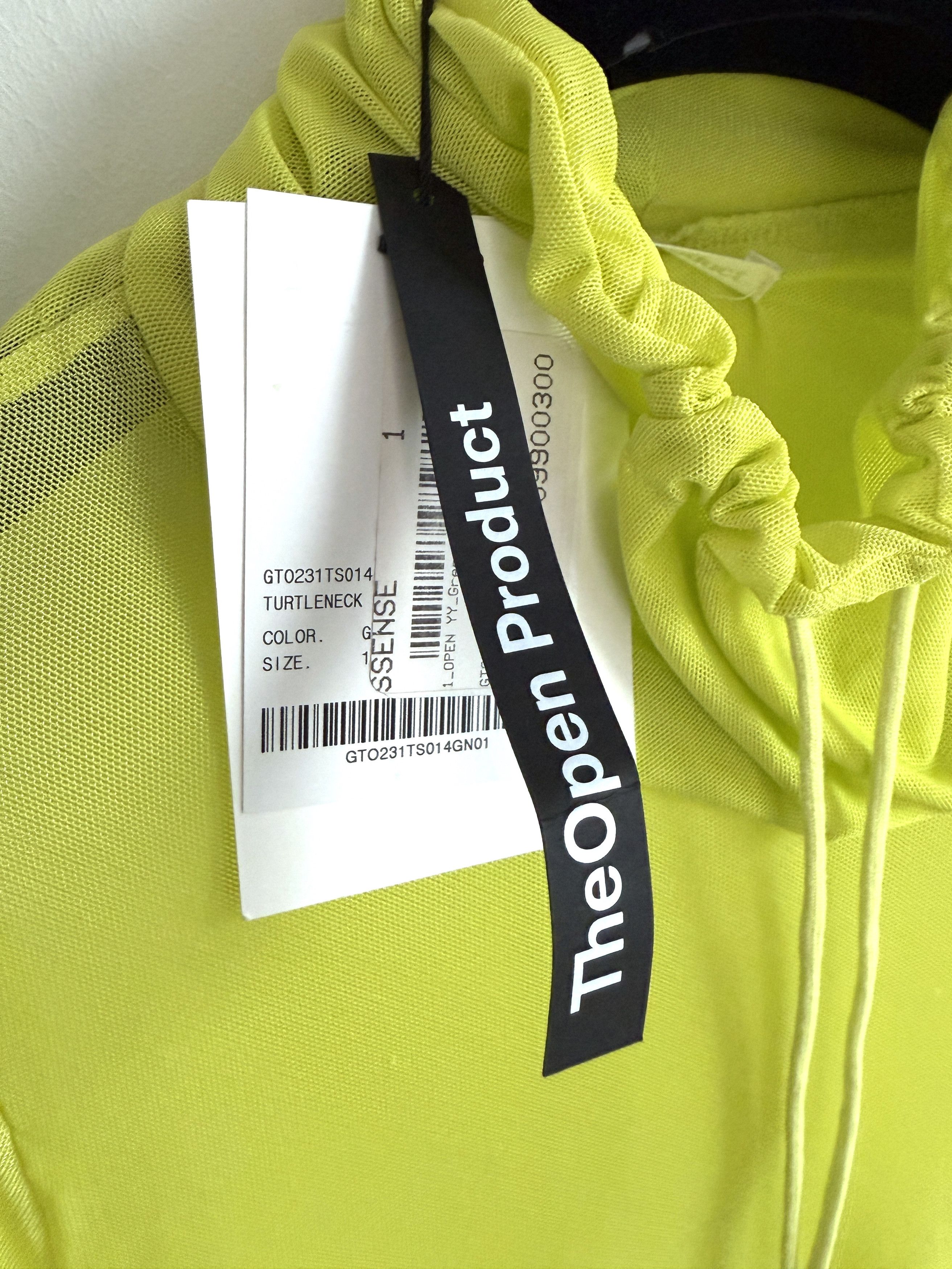 OPEN YY USD200 OPEN YY GREEN DRAWSTRING TURTLENECK TOP/BLOUSE Size S / US 4 / IT 40 - 4 Thumbnail