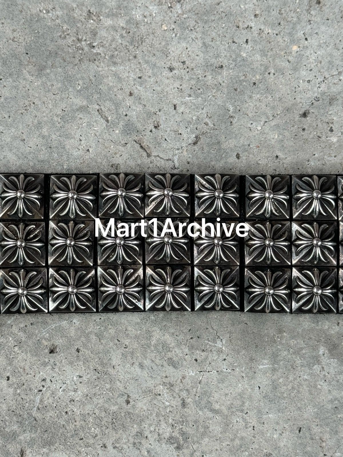 Chrome Hearts Chrome Hearts Cross Studded Sugar Cube Belt Size ONE SIZE - 3 Thumbnail
