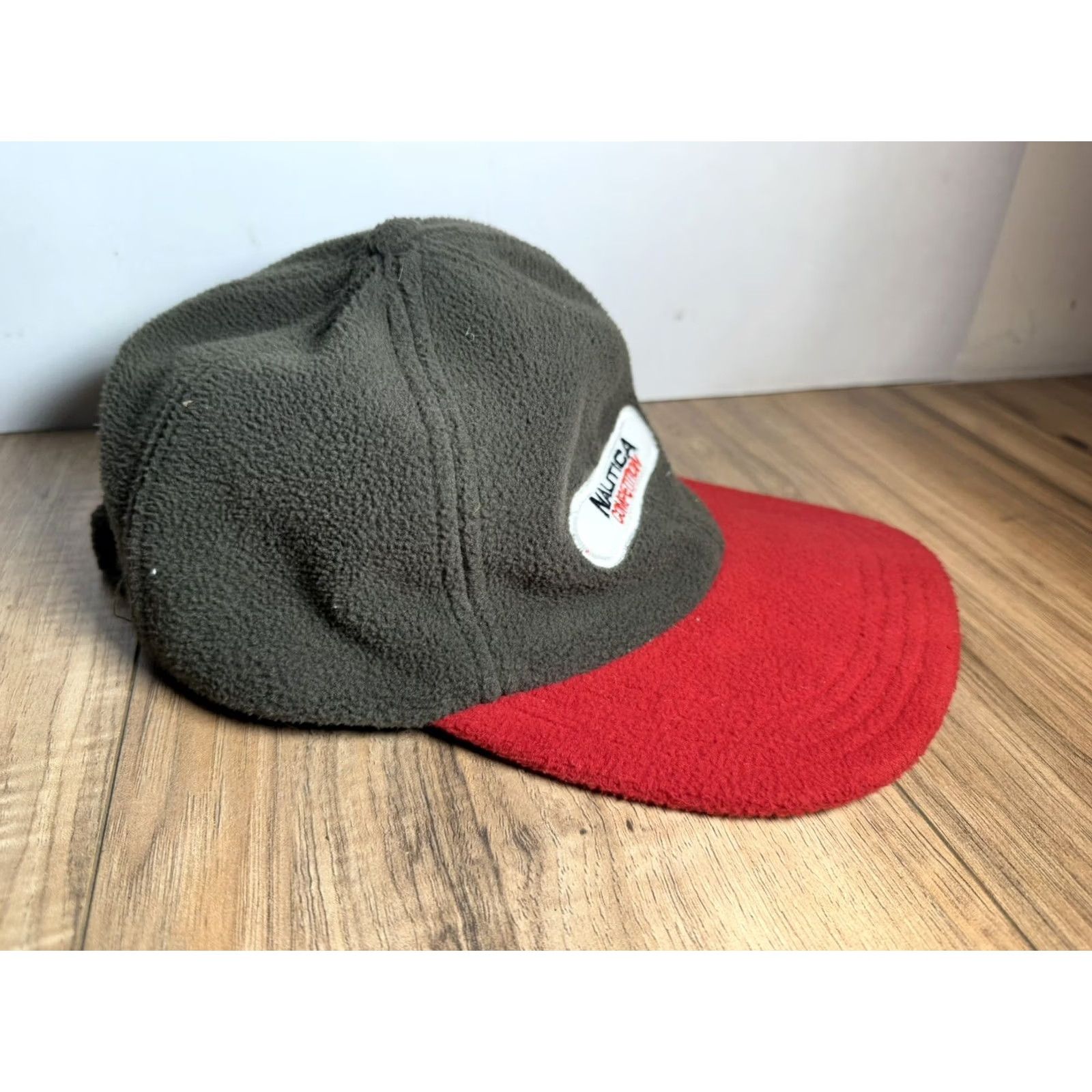 Nautica VINTAGE Nautica Competition Hat 90s Mens Army Green Fleece Strapback Cap Size US M / EU 48-50 / 2 - 2 Thumbnail