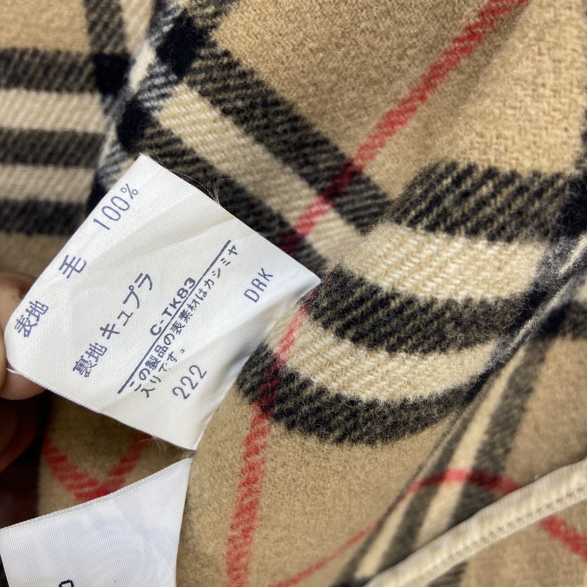 Burberry Prorsum Vintage Burberrys Prorsum Nova Check Wool Cashmere Coat Size M / US 6-8 / IT 42-44 - 24 Thumbnail