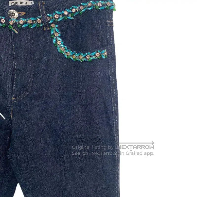 Miu Miu Miu Miu Deep Blue Denim Women's Jeans . Size 24" / US 00 / IT 34 - 4 Thumbnail