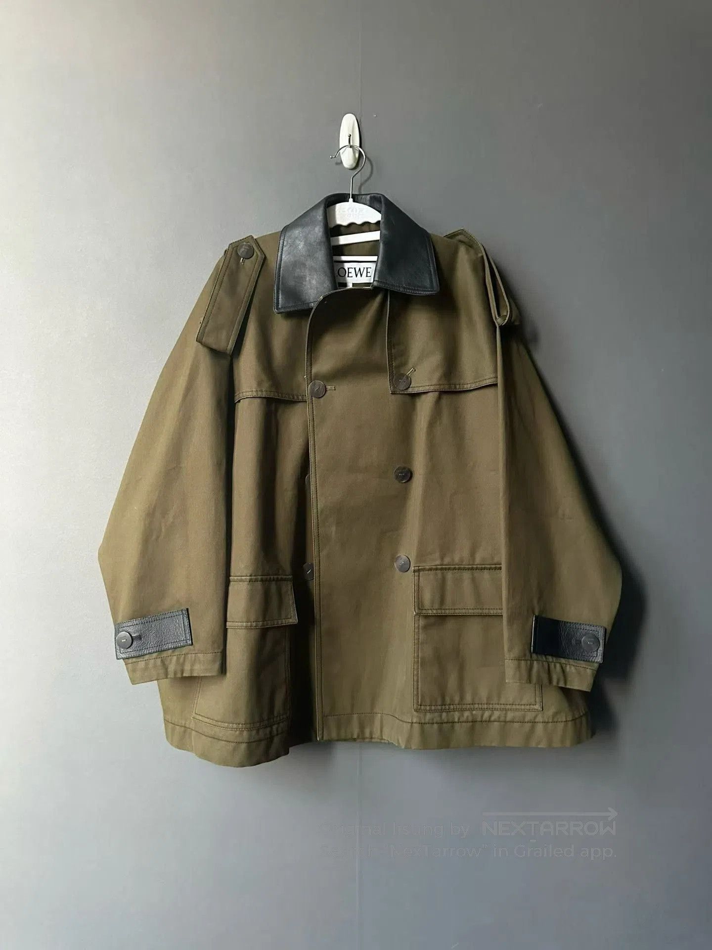 Loewe Loewe Khaki Green Leather Label Jacket. Size US M / EU 48-50 / 2 - 1 Thumbnail