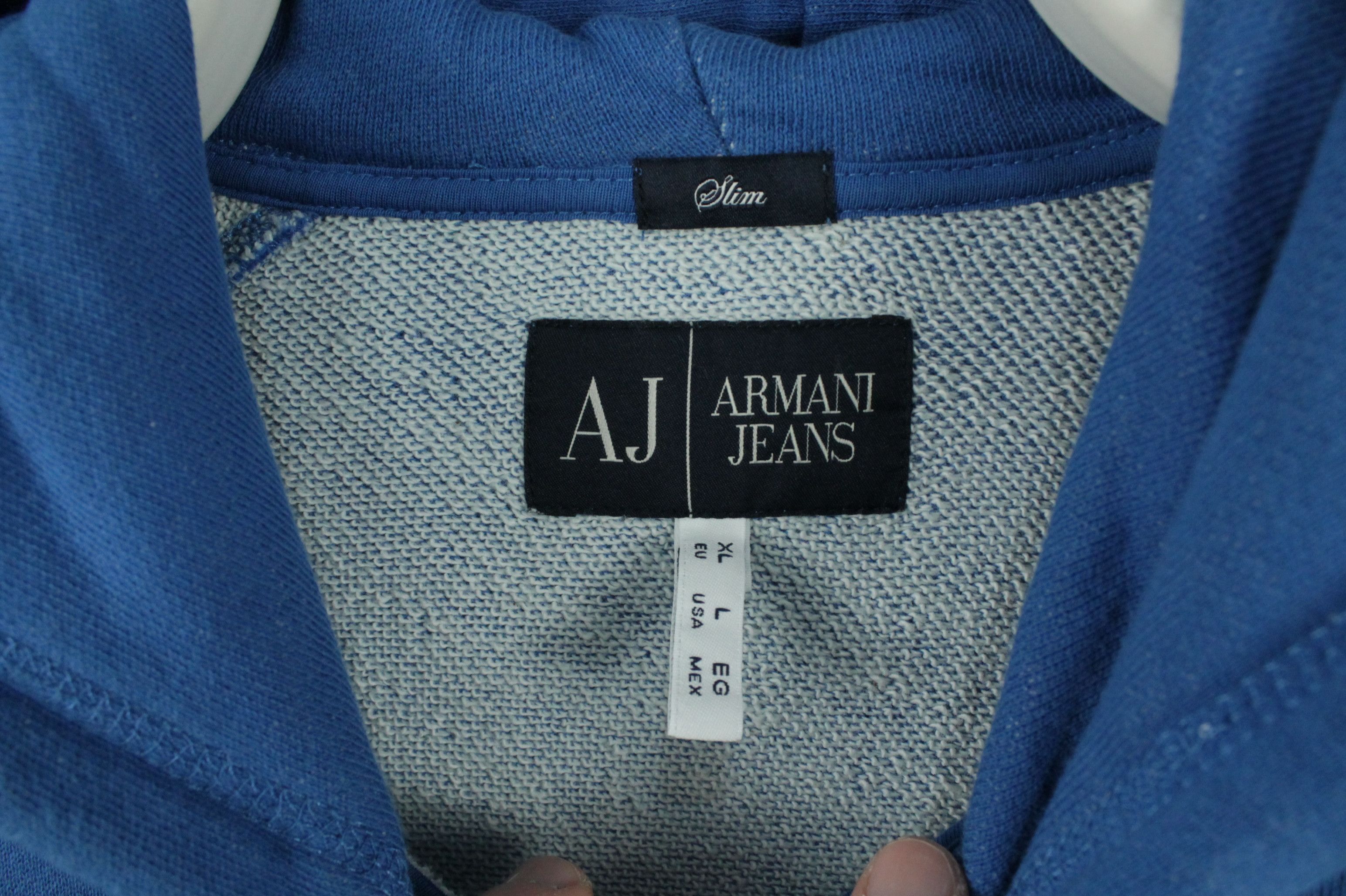Armani Armani Jeans Full Zip Slim Fit Cotton Hoodies Men' Size US L / EU 52-54 / 3 - 3 Thumbnail