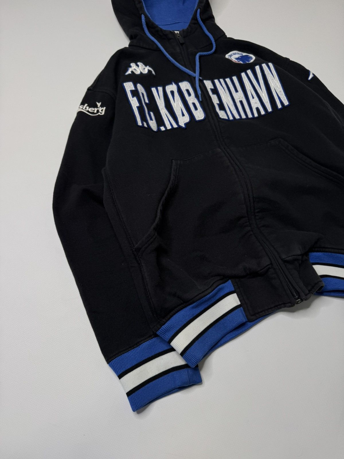 Kappa Vintage rare FC København hoodie blokecore jersey 90s retro Size US M / EU 48-50 / 2 - 3 Thumbnail