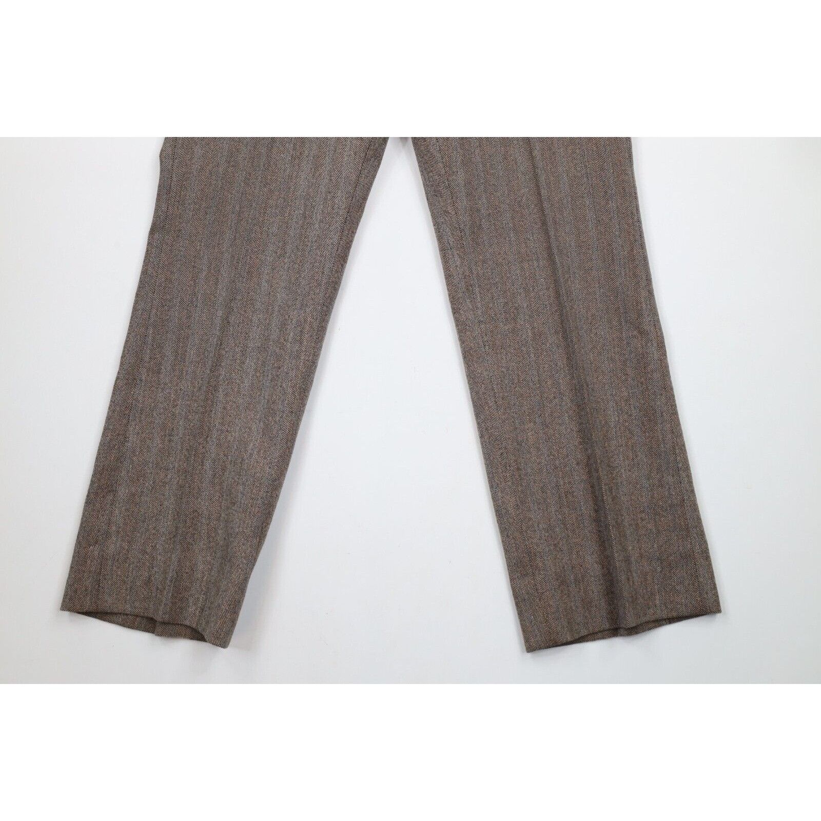 Vintage Vintage 70s 2 Piece Wool Wedding Suit Bell Bottoms Size 40R - 13 Thumbnail