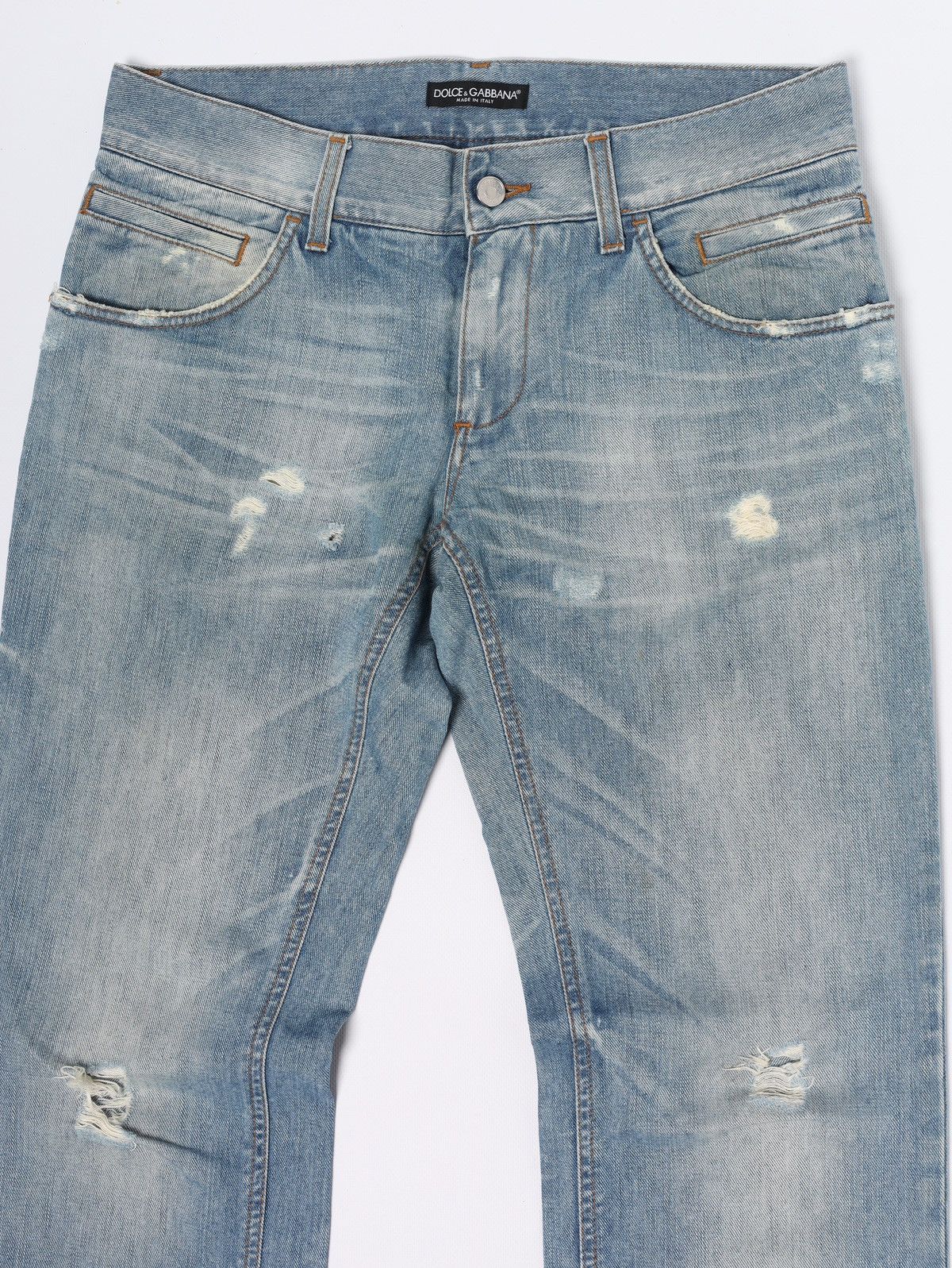 Dolce & Gabbana Dolce Gabbana Jeans Denim Pants Distressed Fade Metal Logo Size US 30 / EU 46 - 6 Thumbnail