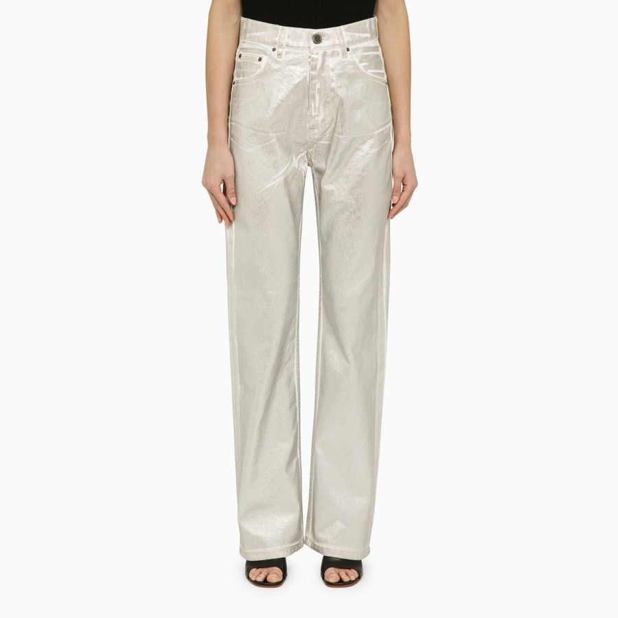 ROTATE o1d2blof0924 Denim Pant in White Size 28" / US 6 / IT 42 - 1 Thumbnail