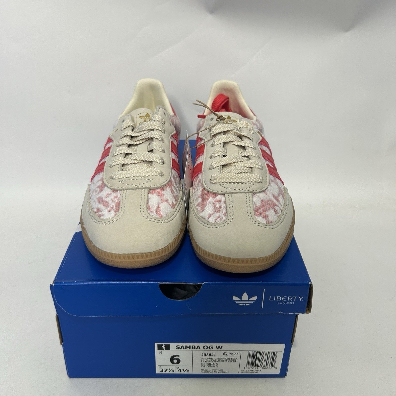 Adidas Adidas Samba OG X Liberty London - “Better Scarlet” JR8841 Size US 6 / IT 36 - 2 Thumbnail