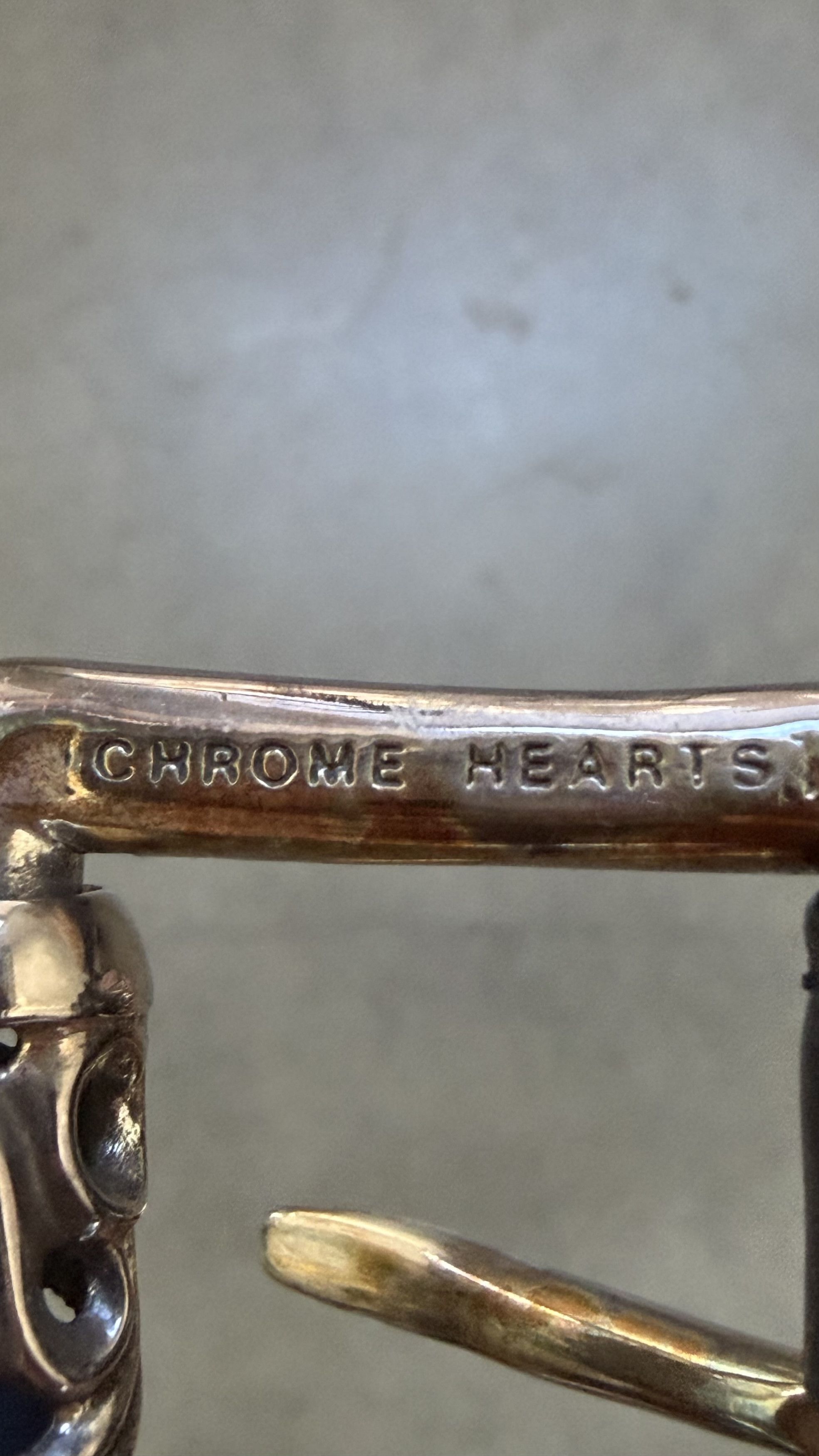 Chrome Hearts RARE! Chrome Hearts Black Leather Roller Belt Size 36 - 8 Thumbnail