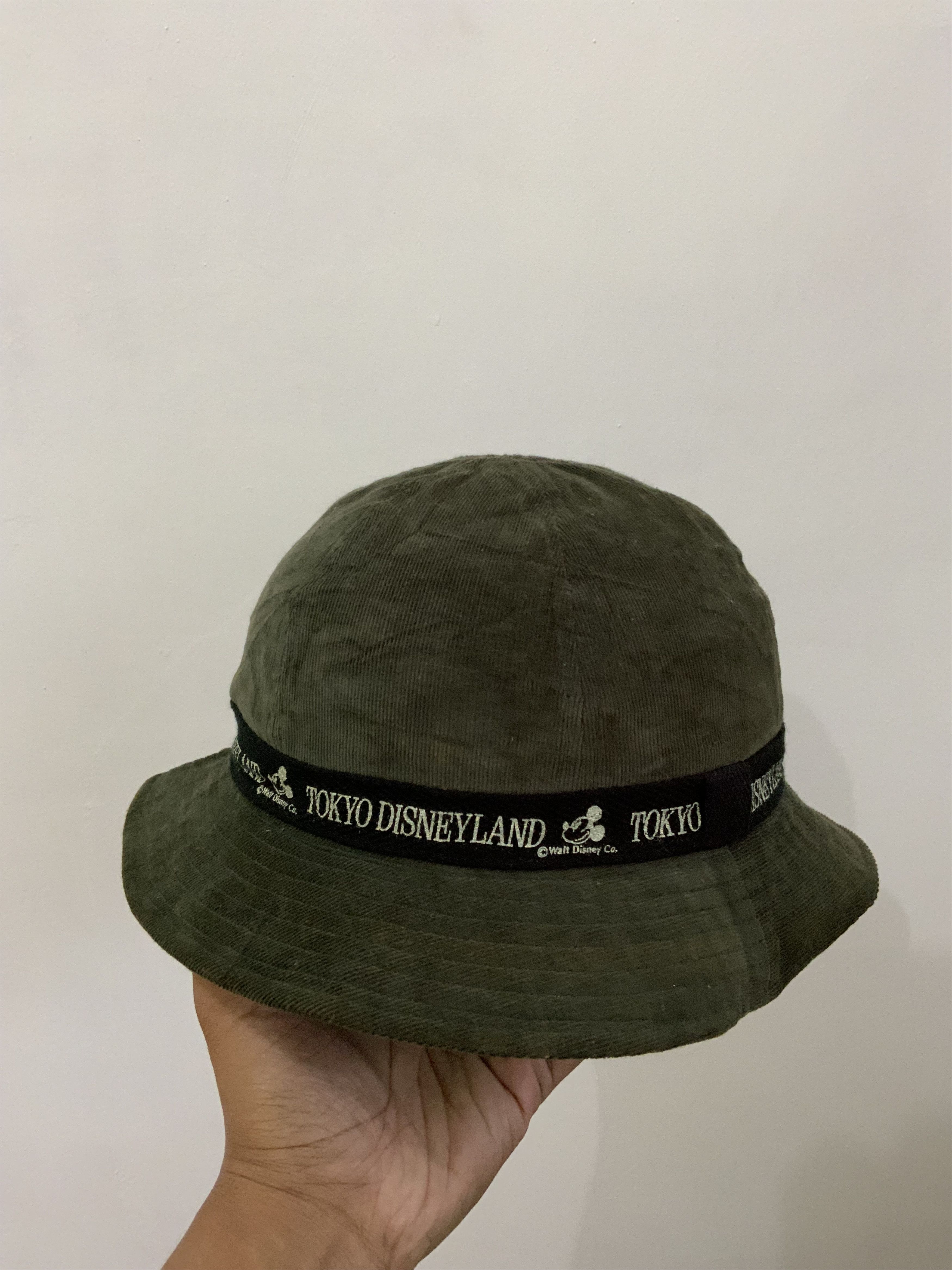 Disney Tokyo Disneyland Corduroy Green Hat Size ONE SIZE - 4 Thumbnail