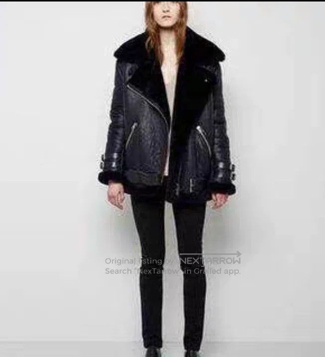 Acne Studios Acne Studios Shearling and Leather Combination Jacket Pilo Size XS / US 0-2 / IT 36-38 - 7 Thumbnail
