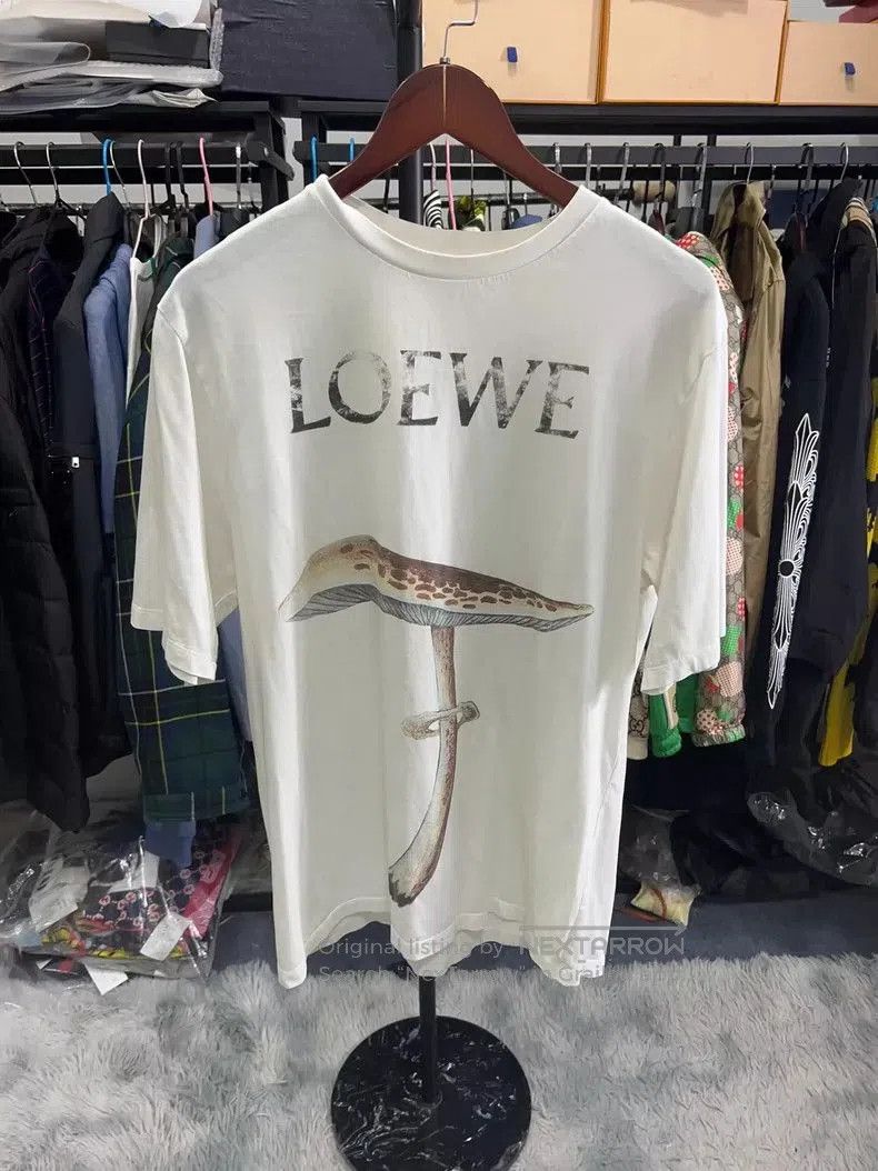 Loewe Mushroom Print Short Sleeve T.