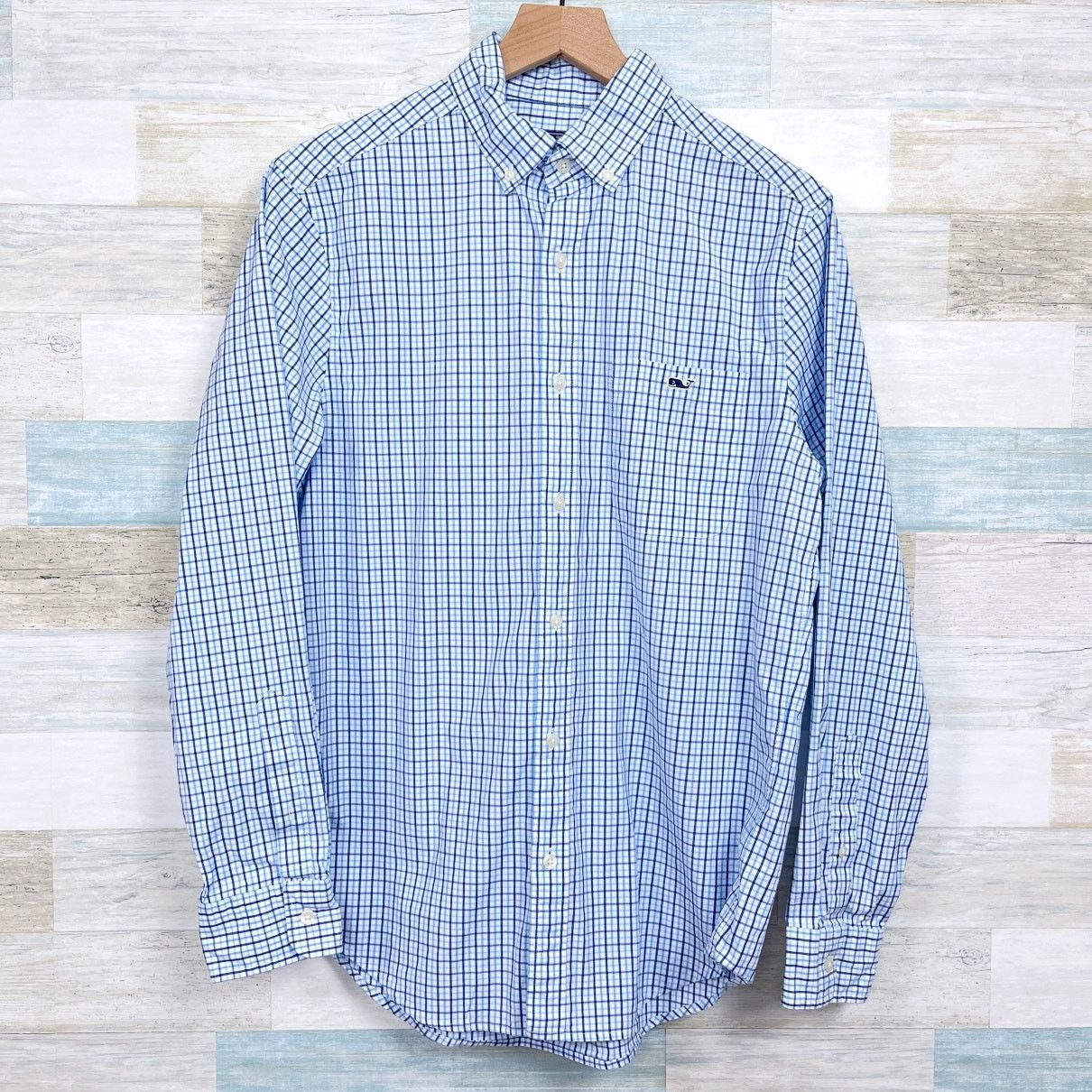 Vineyard Vines Vineyard Vines Classic Tucker Shirt Blue White Check Mens S Size US S / EU 44-46 / 1 - 1 Thumbnail
