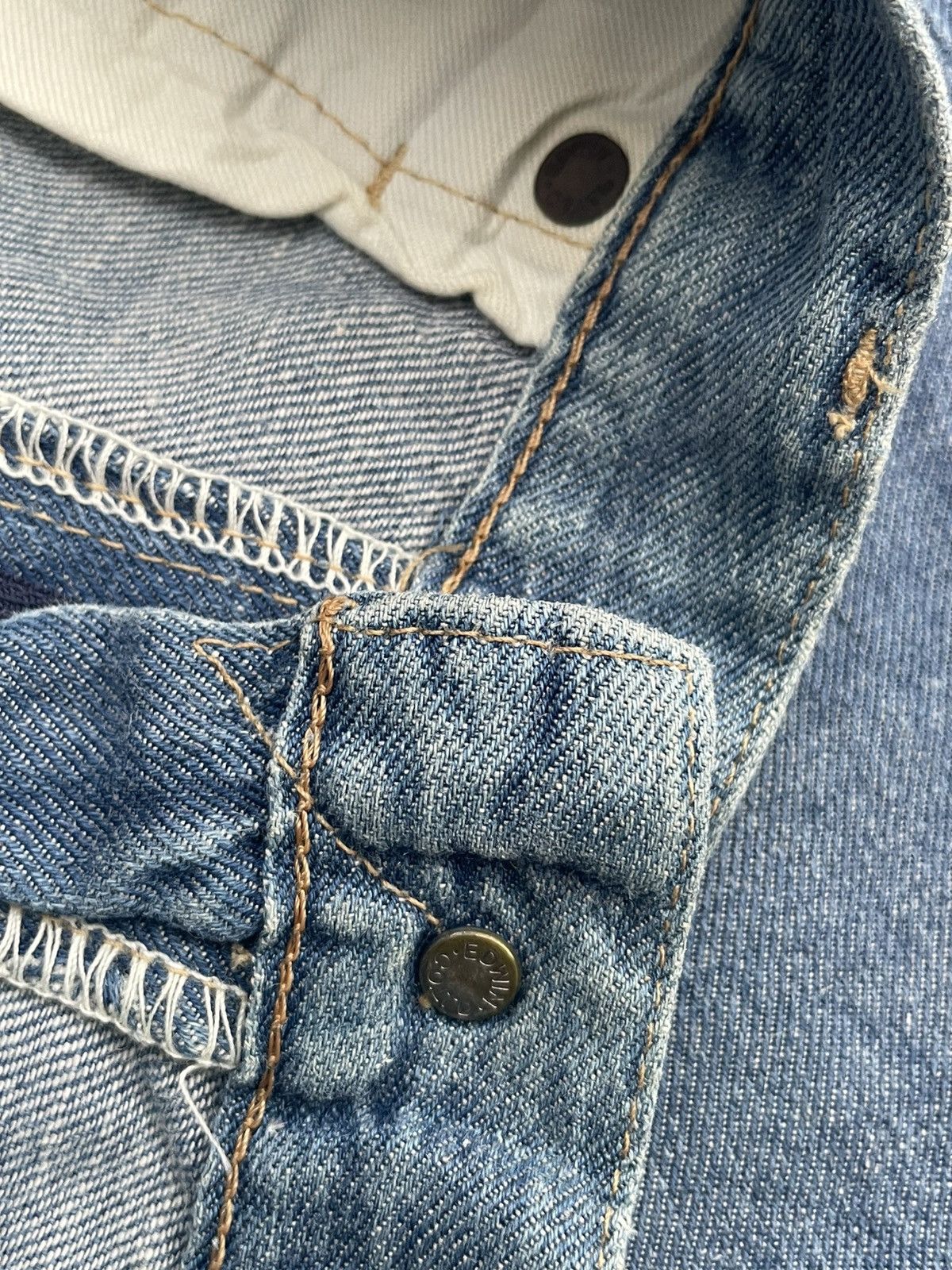 Edwin Vintage 90’s Edwin 505SS9 Grand Blue Selvedge Jeans Size US 33 - 18 Thumbnail