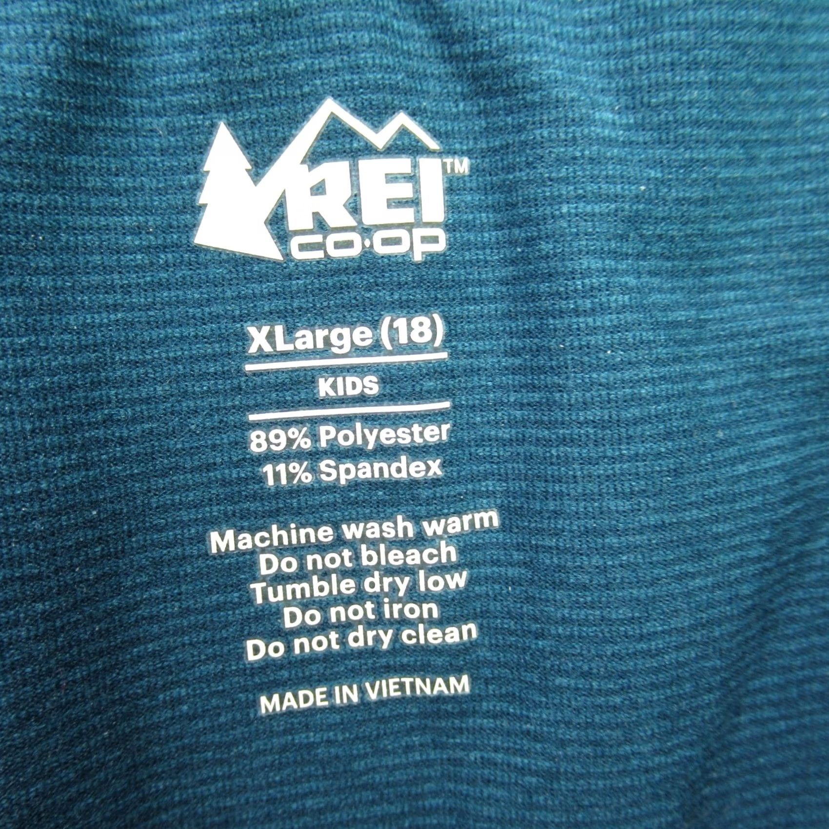 Vintage REI Leggings Womens XL 18 Blue Casual Stretch Lightweight Knit Ankle Pockets Logo Athletic Jeans Trousers Size 40" / US 18 - 3 Thumbnail