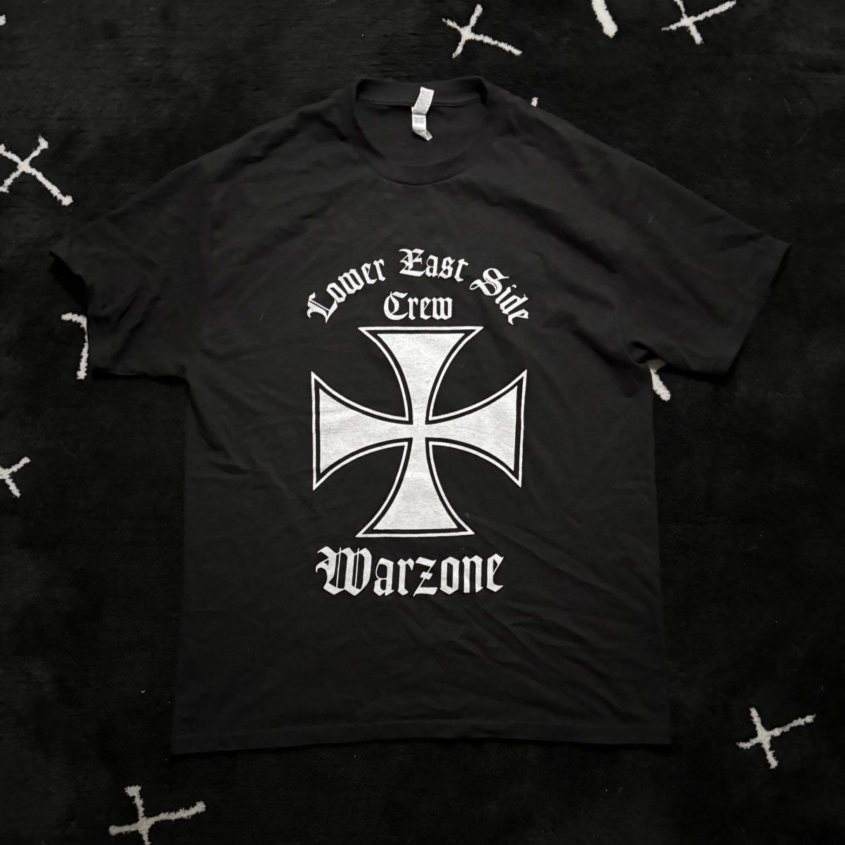 Vintage Lower East Side Crew Warzone Tee Size US L / EU 52-54 / 3 - 1 Thumbnail