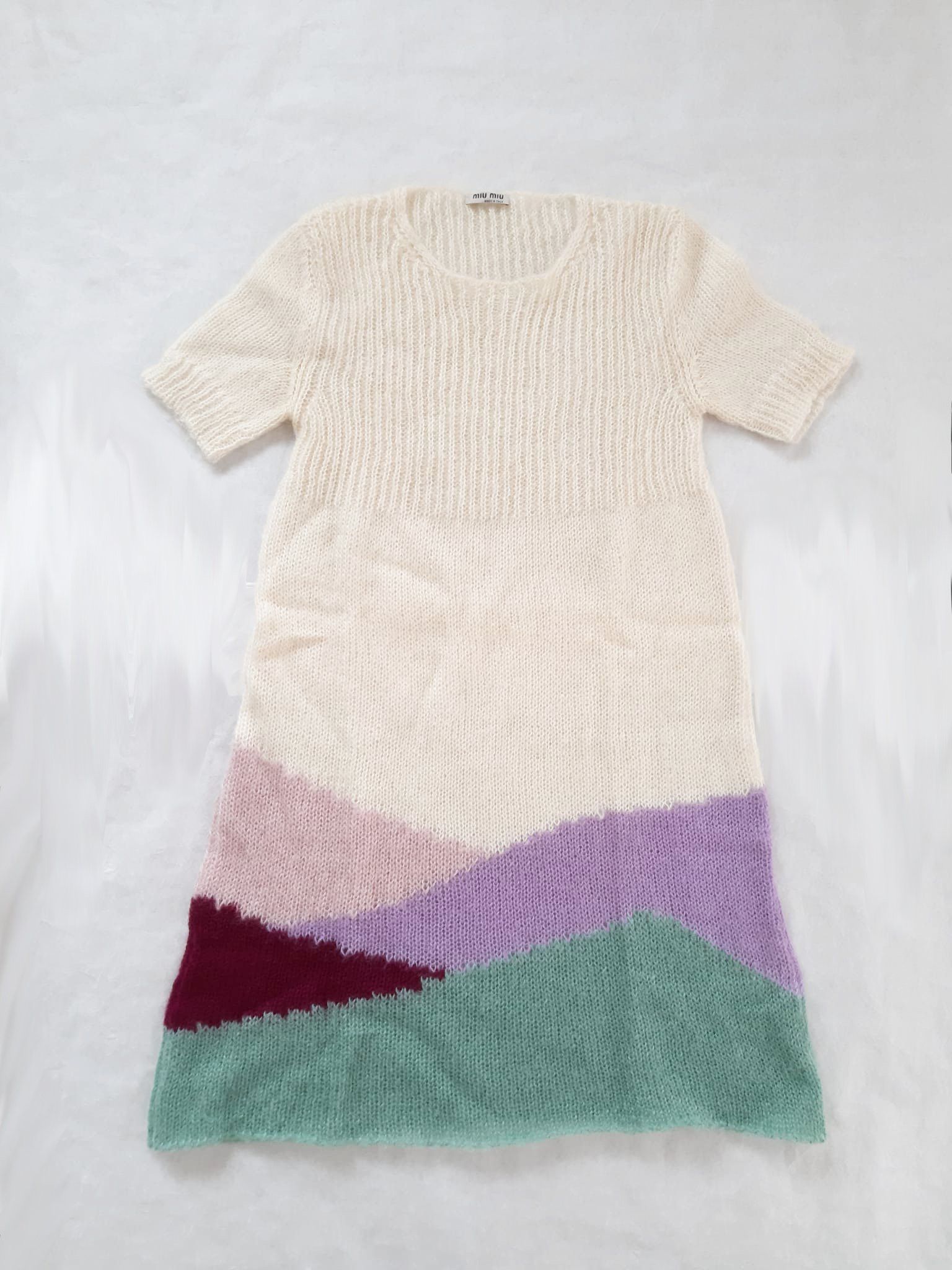 Miu Miu MiuMiu 2008 Intarsia Mountains Mohair knit Dress Size XS / US 0-2 / IT 36-38 - 1 Thumbnail