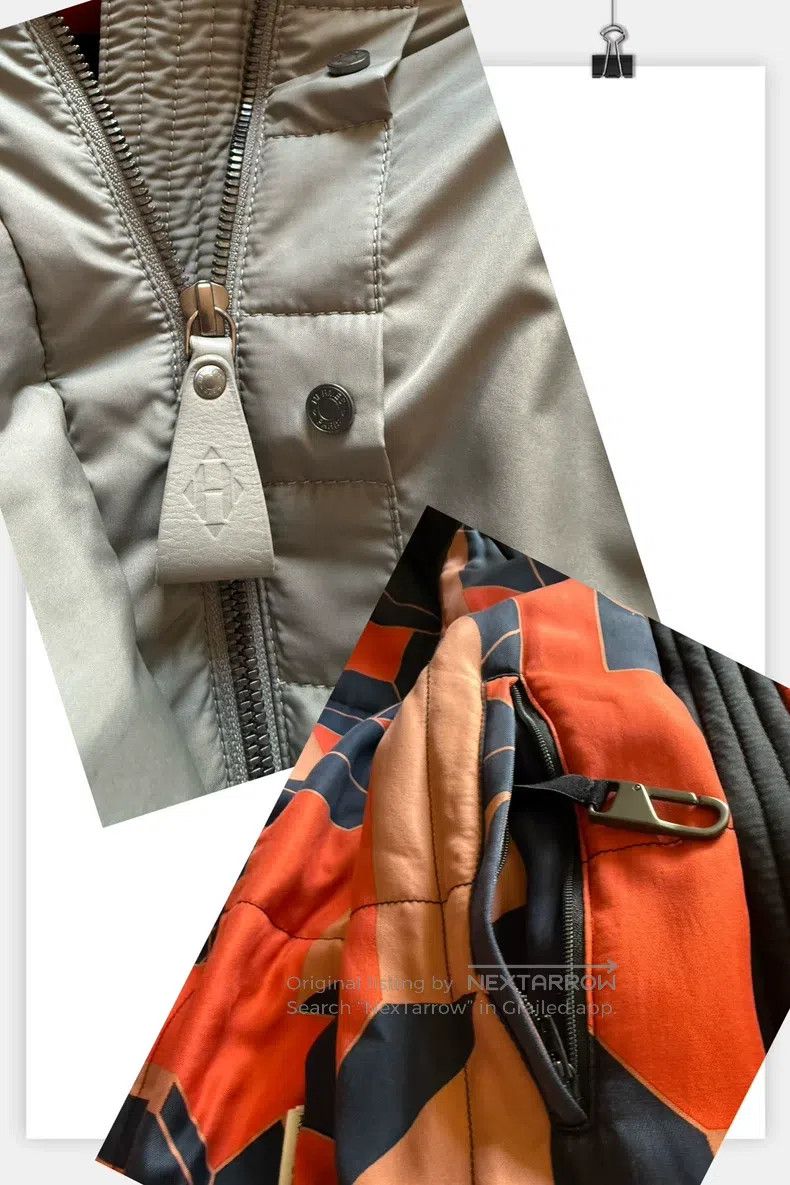 Hermes Hermes size 36 Men's Grey and Bright Color Block Down Jacke Size US S / EU 44-46 / 1 - 9 Thumbnail