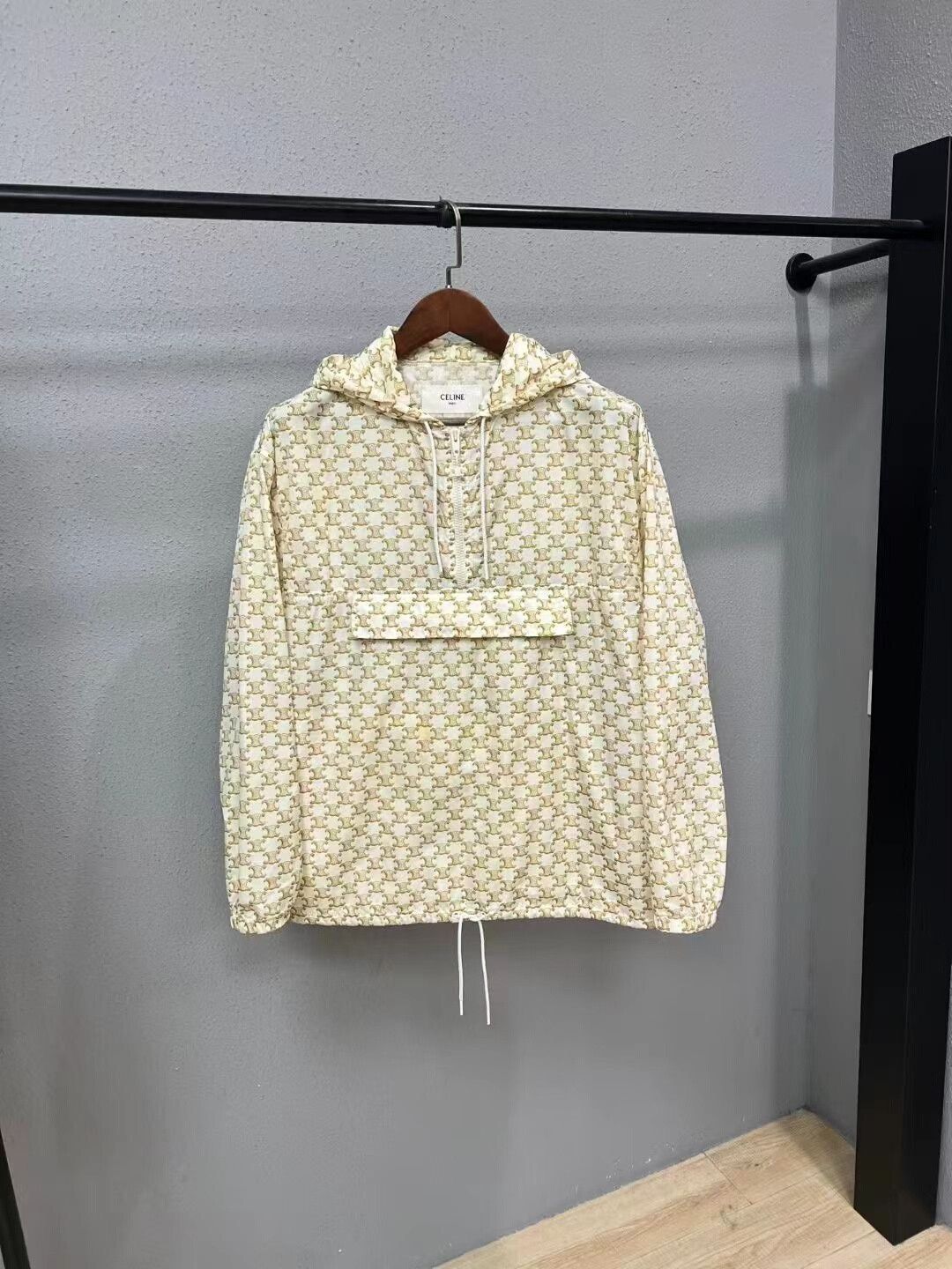 Celine Celine Printed Hooded Windbreaker Jacket Size M / US 6-8 / IT 42-44 - 1 Thumbnail